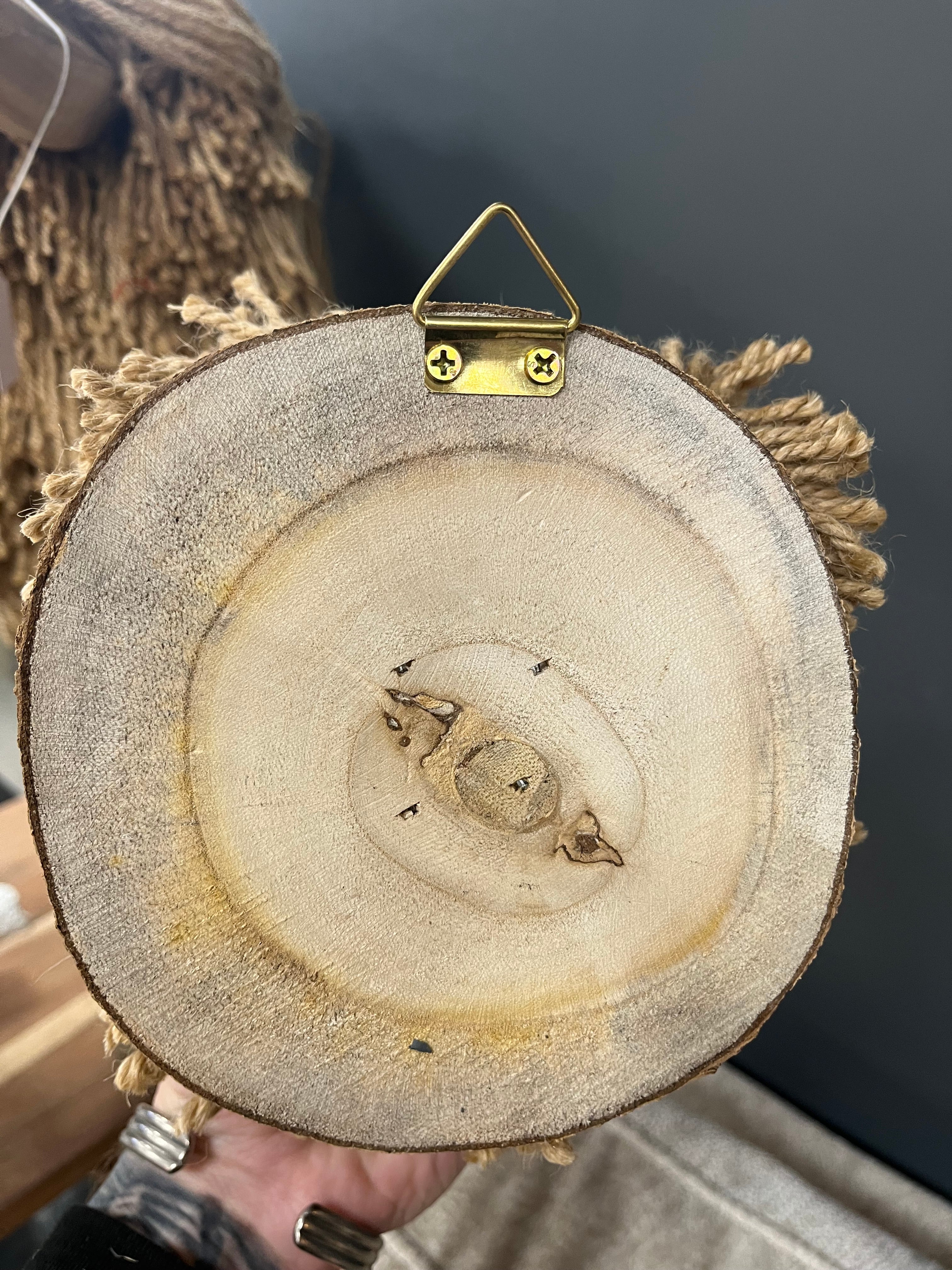 Mini Wall Mounted Highland Cow Jute