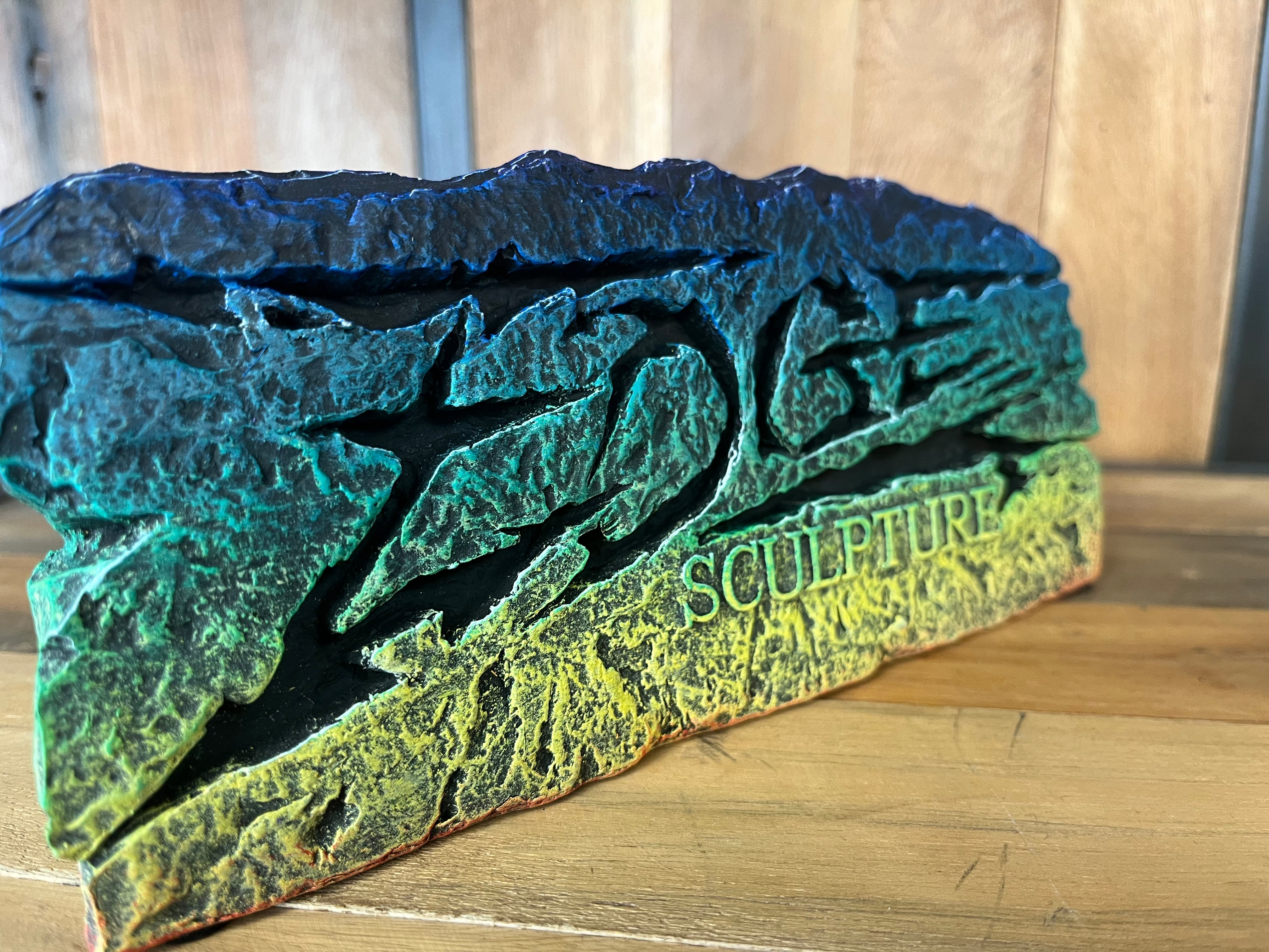 Edge Sculpture Gorilla Vibrant range Sign