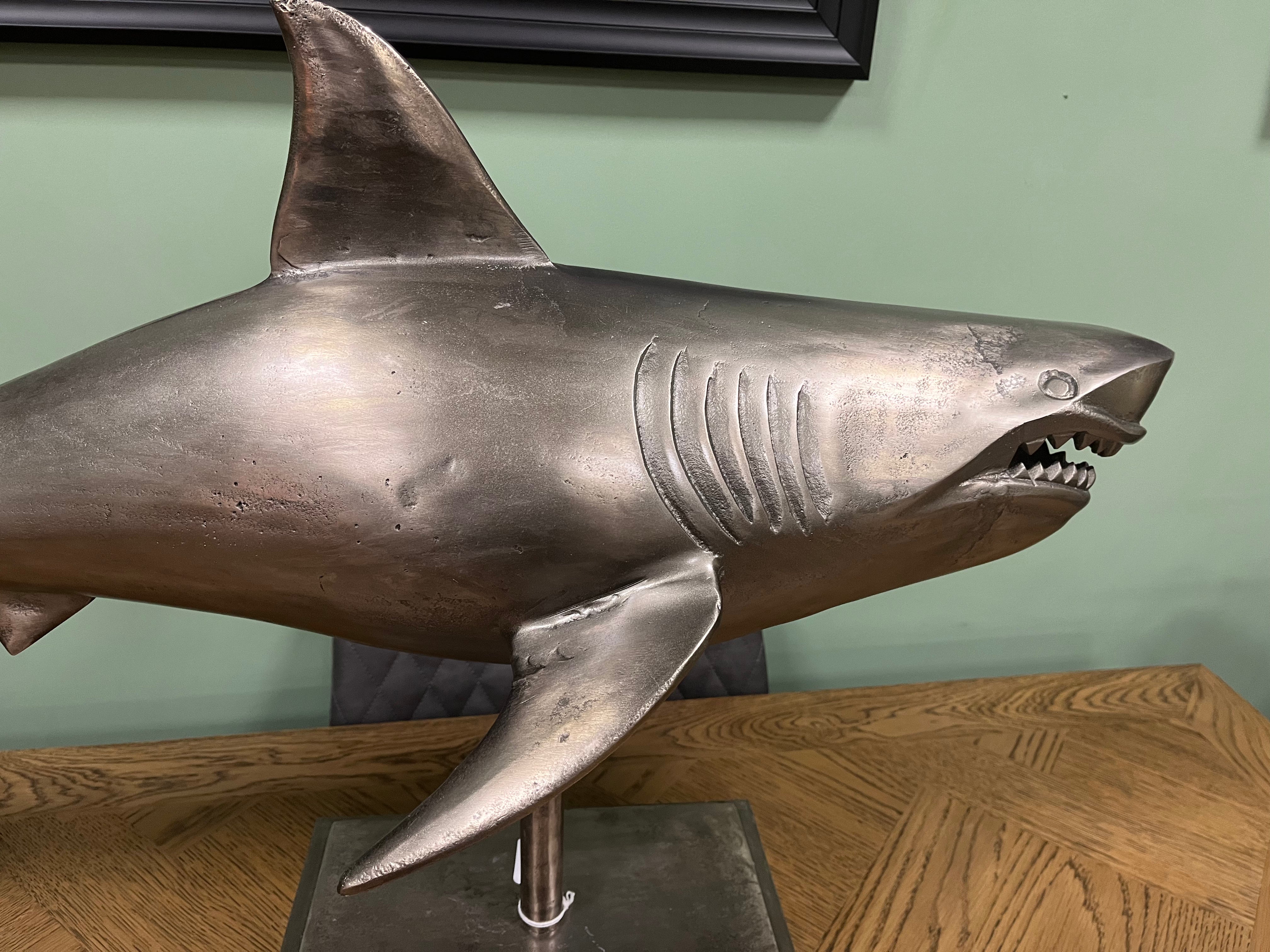 Shark On Stand Chrome