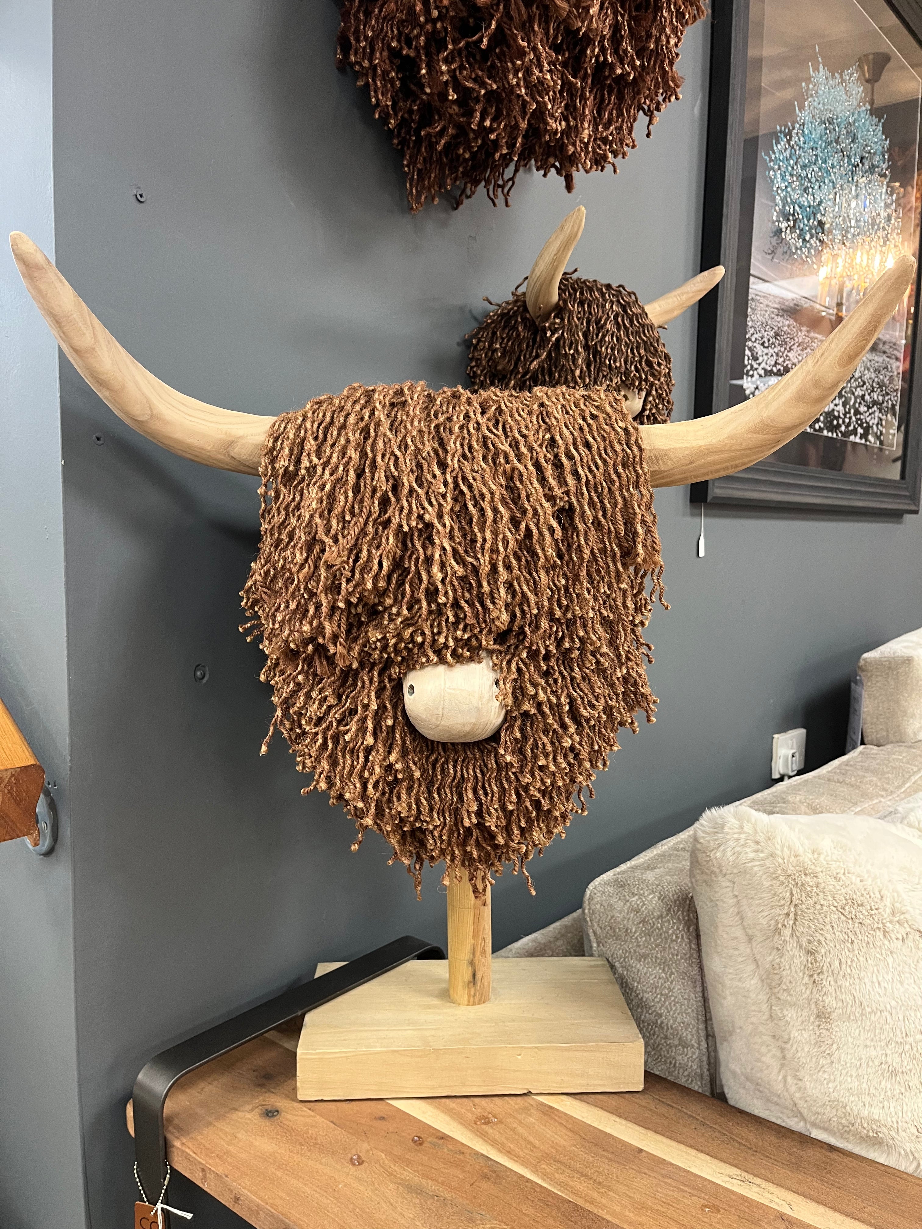 Large Highland Cow Brown