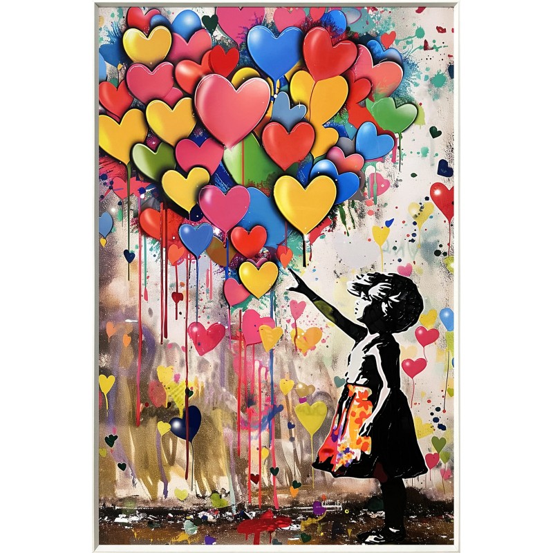 Girl Holding Balloons