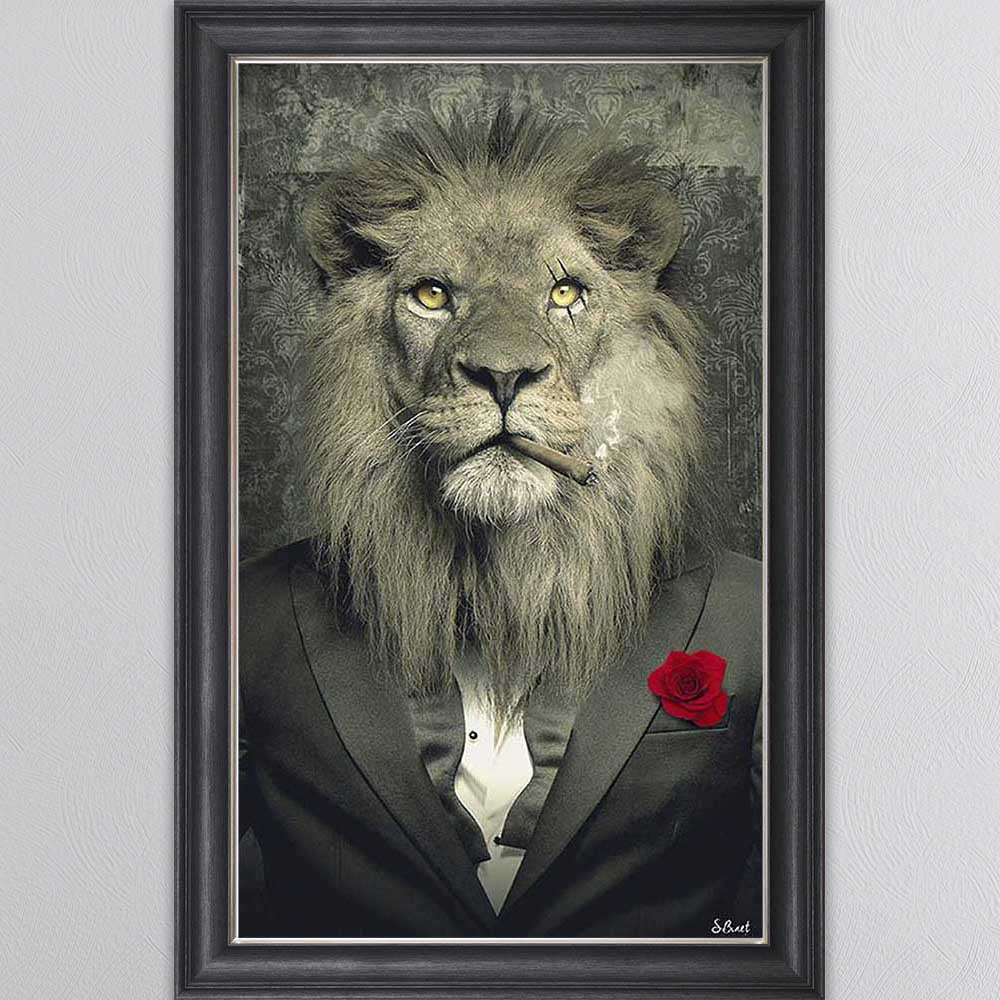 LION MAFIA FRAMED WALL ART
