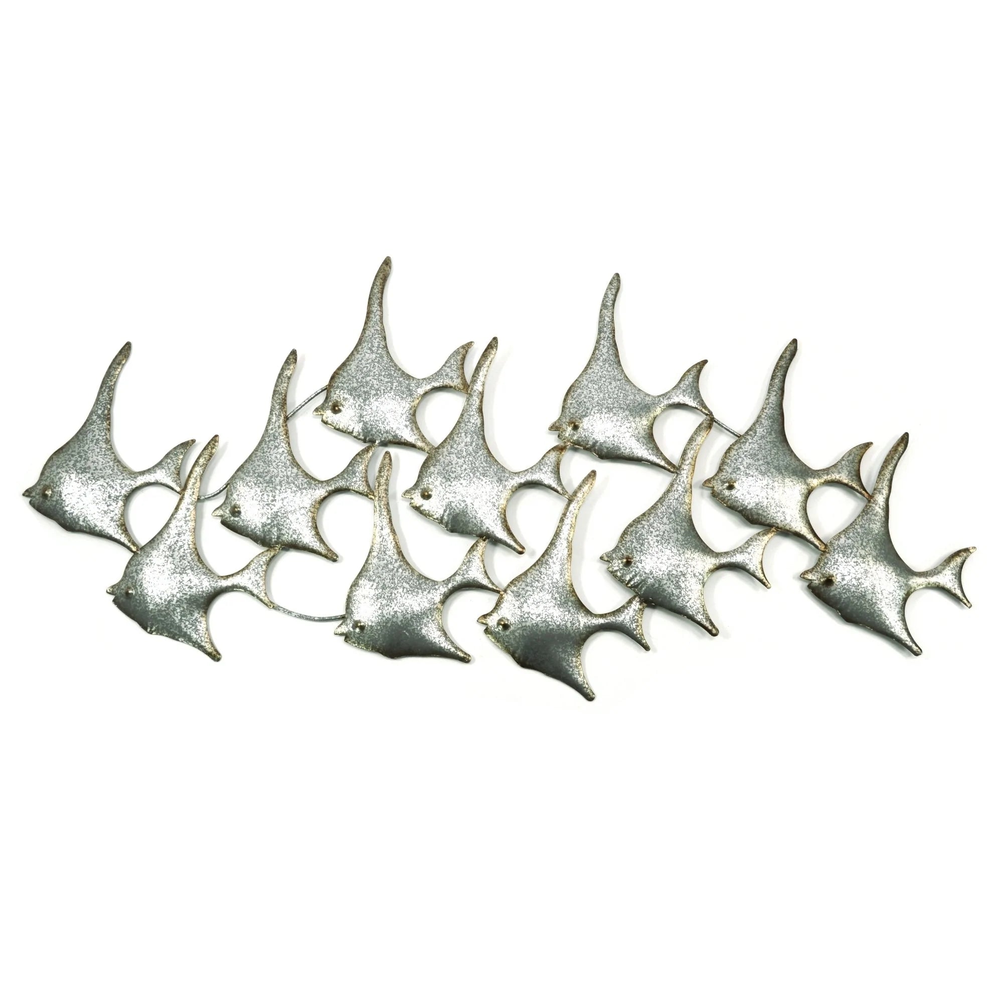 Wall Art - Large Shoal of Left Facing Angel Fish