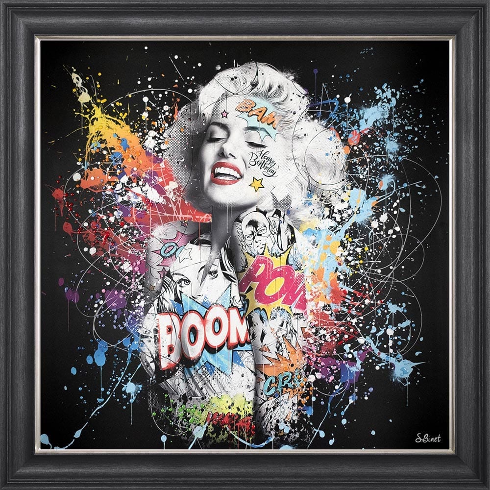 COLOUR MARILYN MONROE FRAMED WALL ART