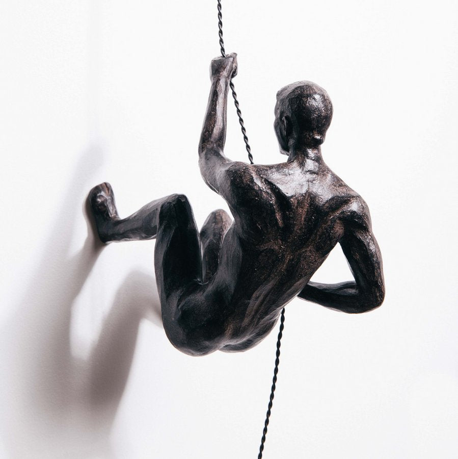 CLIMBING MEN DUO – BRONZE COLOUR SCULPTURES