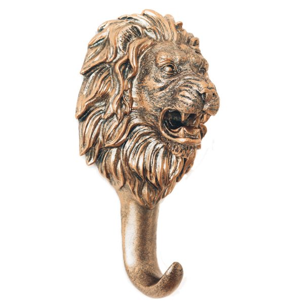 ANTIQUE COPPER LION HOOK