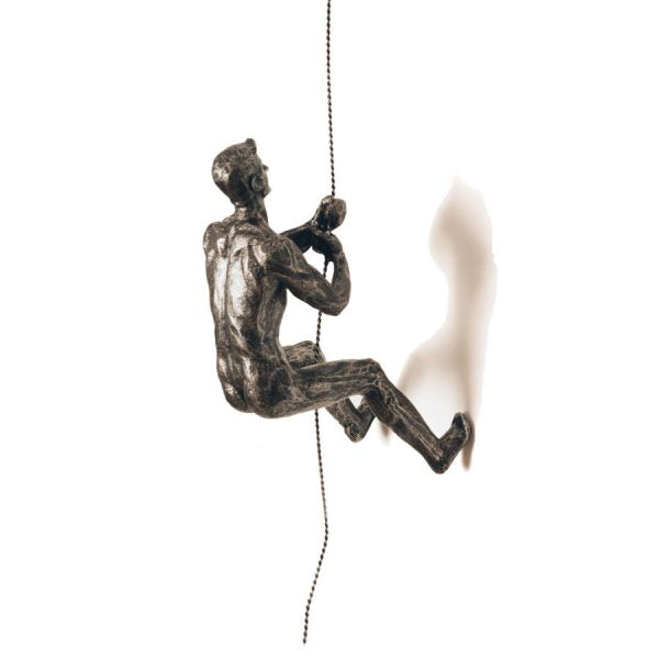 ABSEILING MAN – SILVER