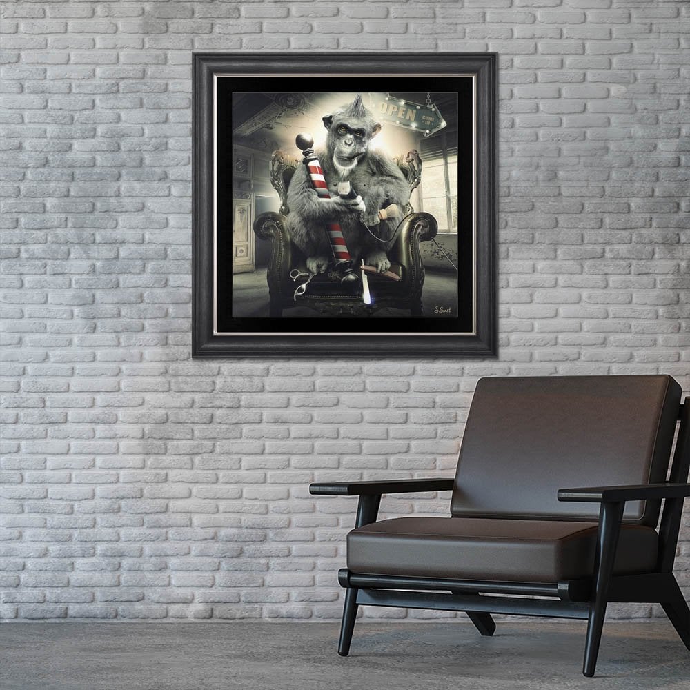 BARBER SHOP FRAMED WALL ART