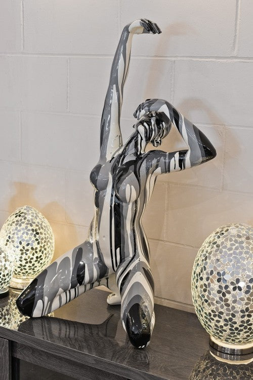 Black and White Lady Sculpture - Large