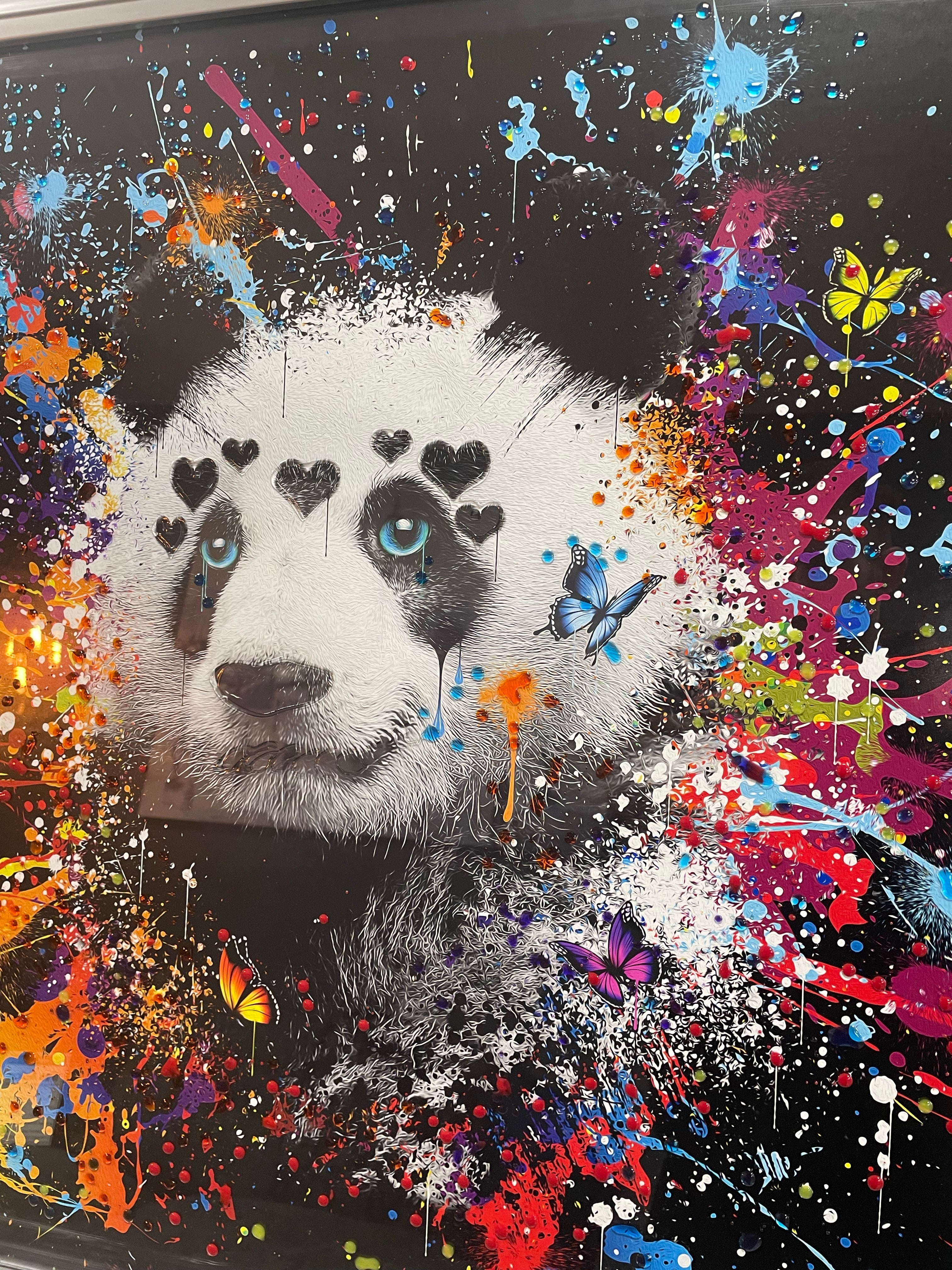 Moki Panda (Black) Liquid art
