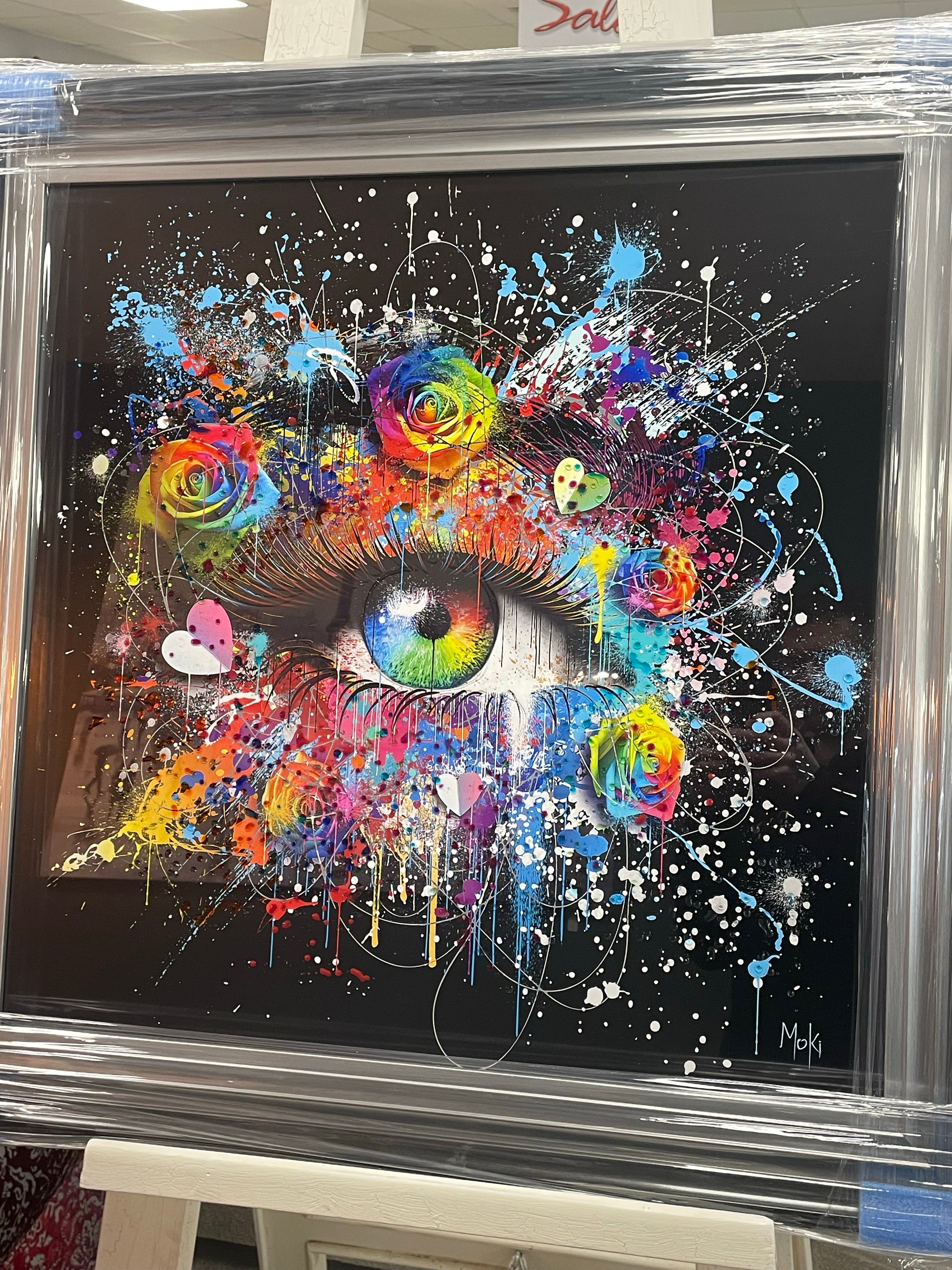 Moki Woman's Eye (Black) Liquid art