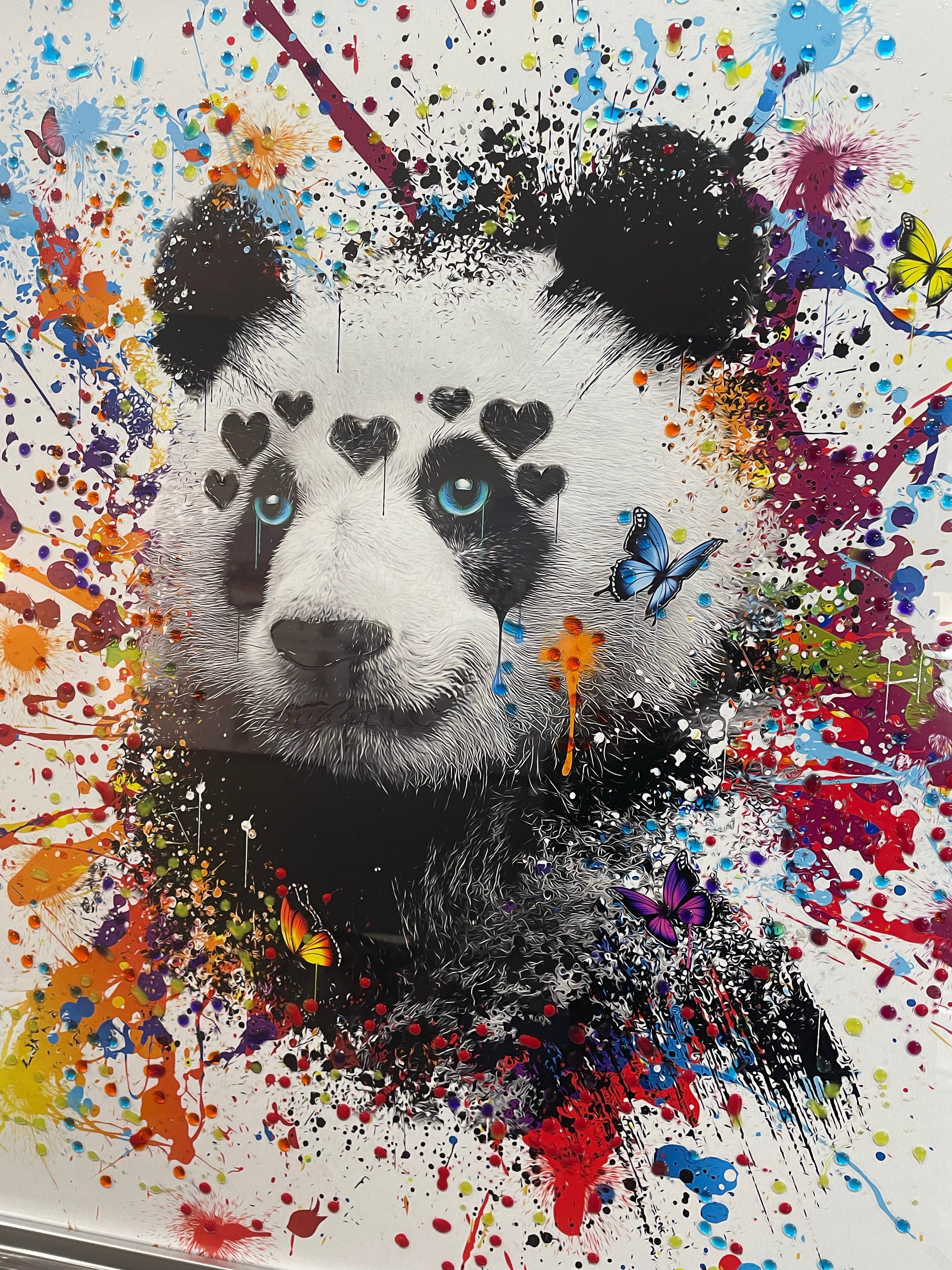 Moki Panda (white) Liquid art