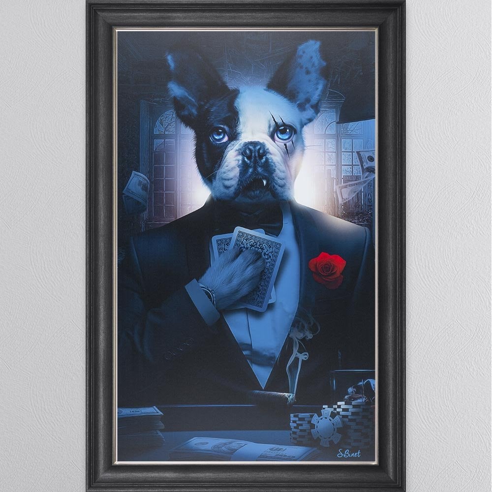 ROSE FRENCHIE FRAMED WALL ART