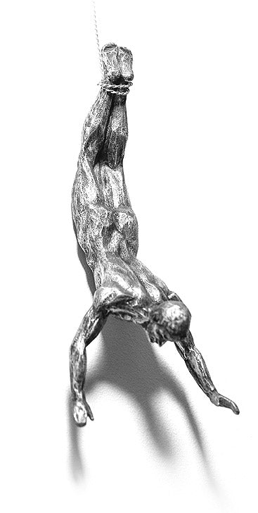 CLIMBING MEN TRIO – SILVER COLOUR WALL ART