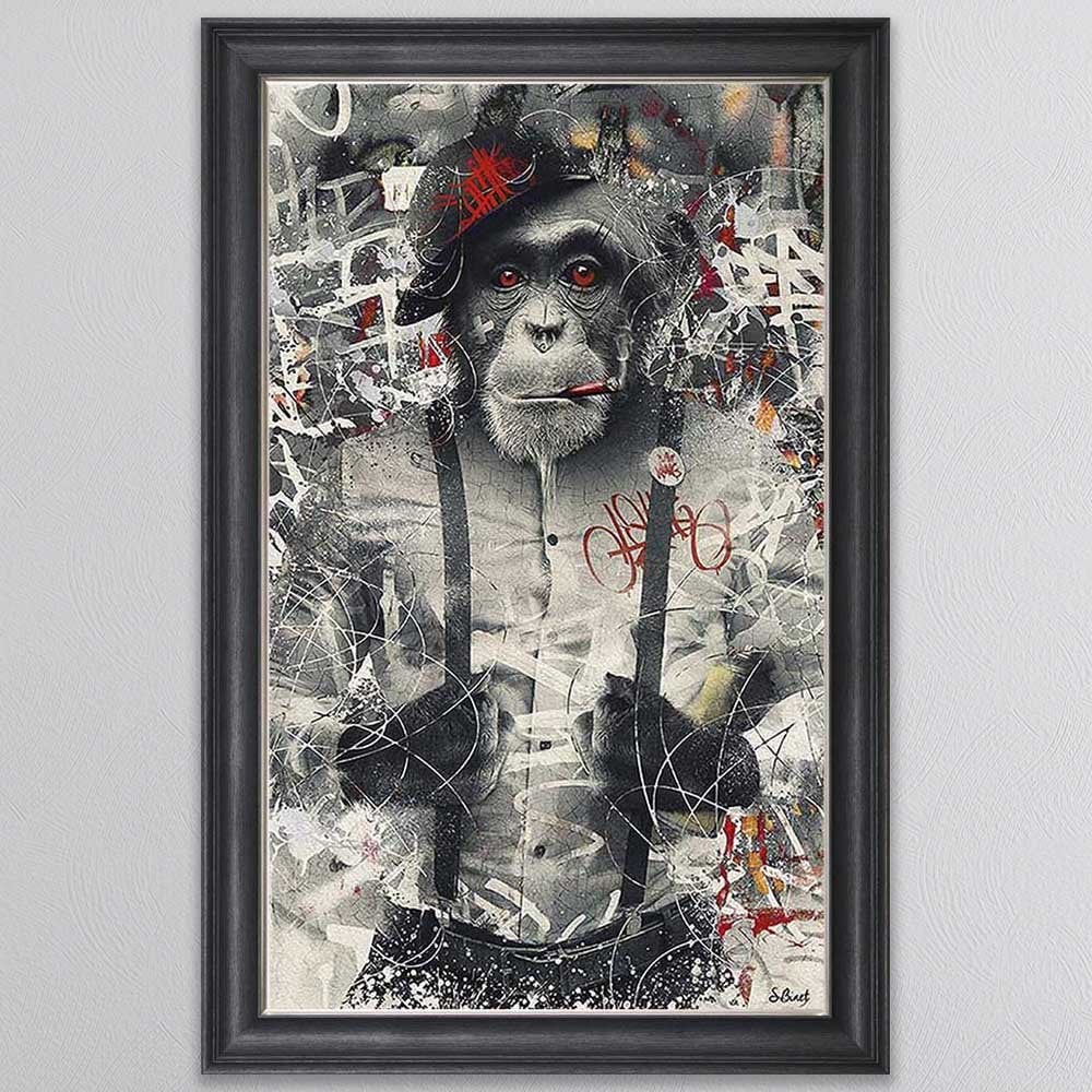 URBAN MONKEY FRAMED WALL ART