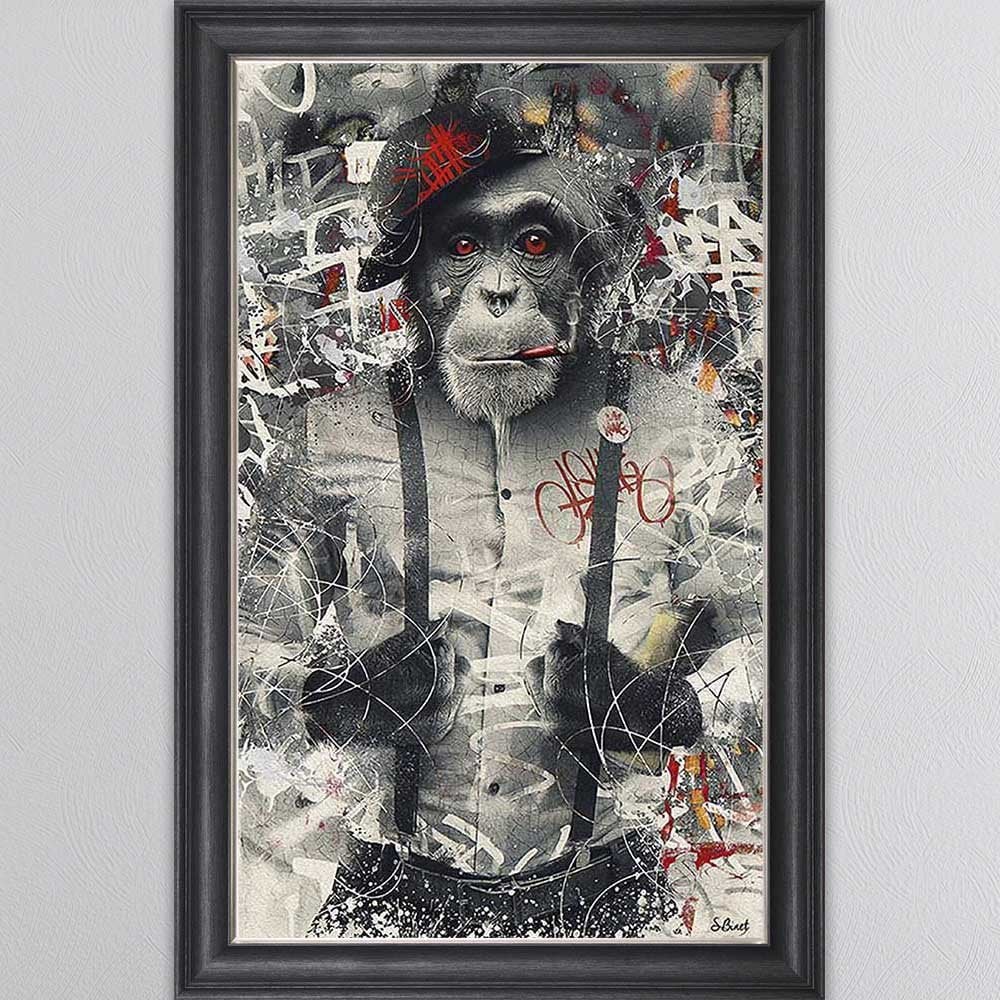 URBAN MONKEY FRAMED WALL ART