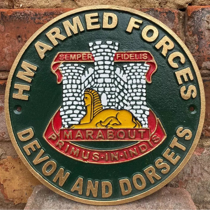 Cast Iron Military Cap Badge Plaques