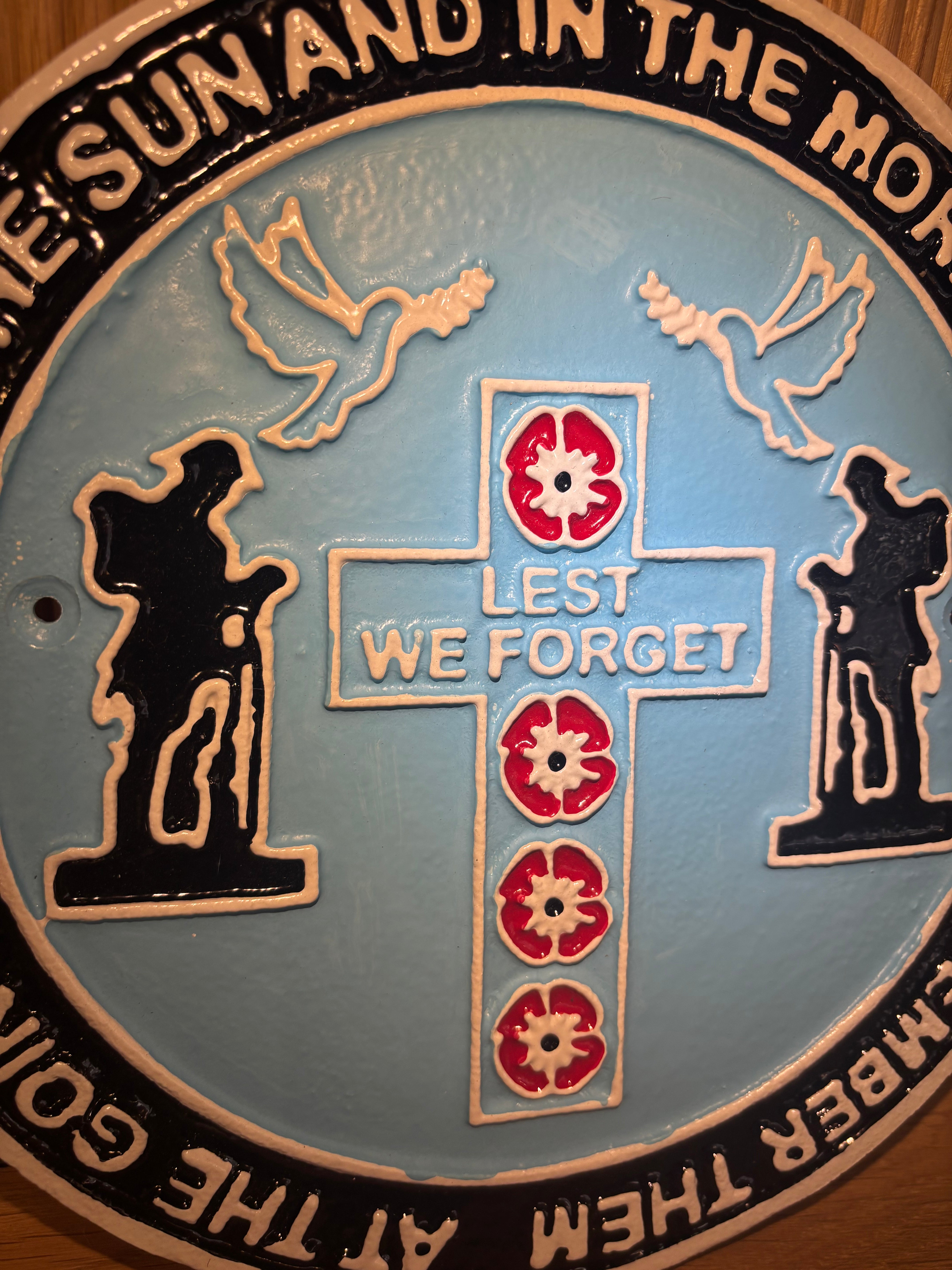 Lest We forget Plaque