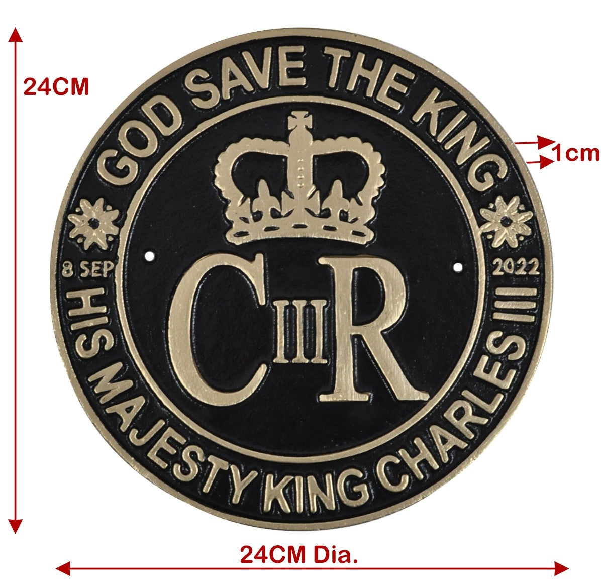 King Charles III Plaque