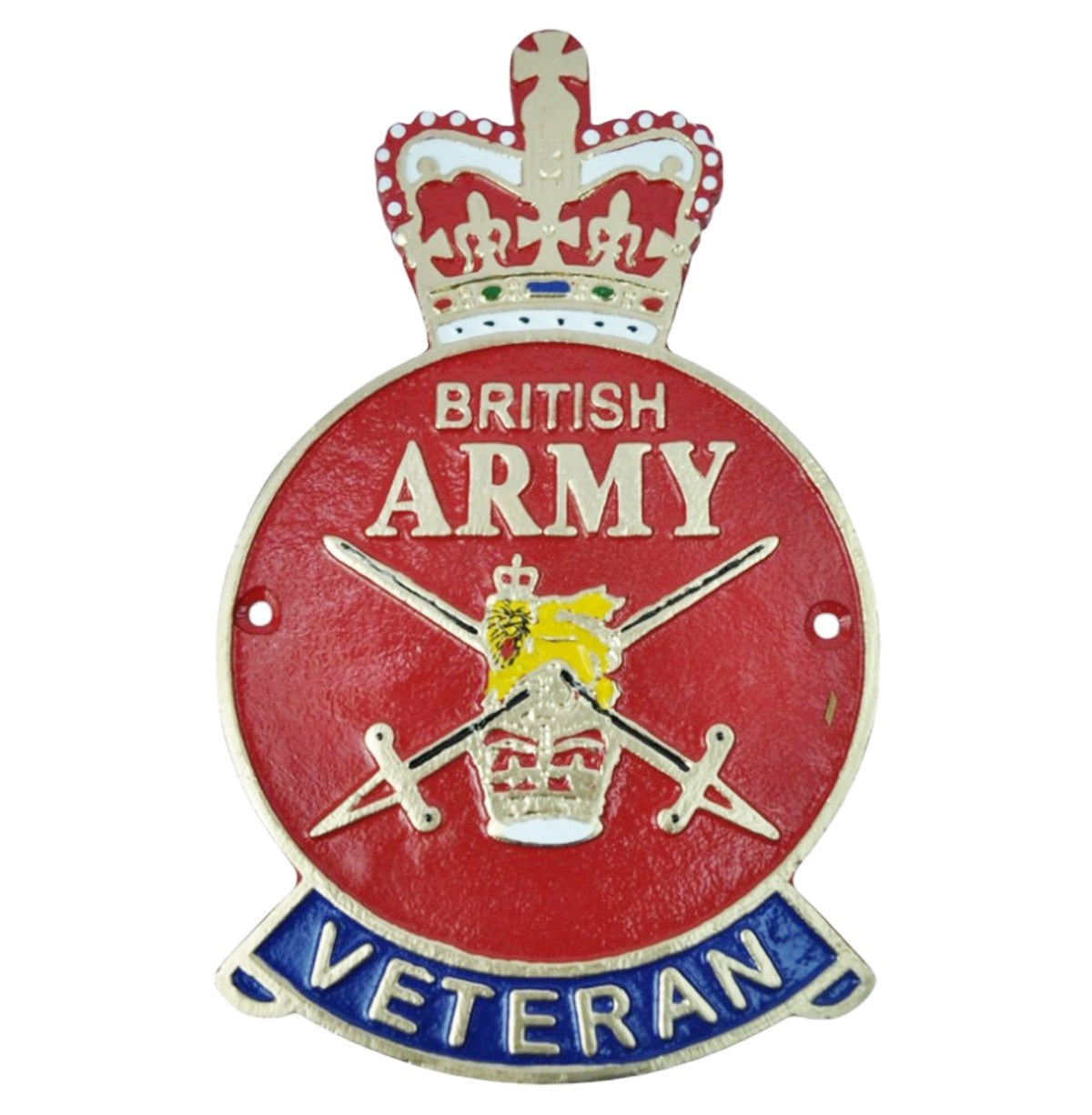 British Army Veteran Plaque Cast Aluminium