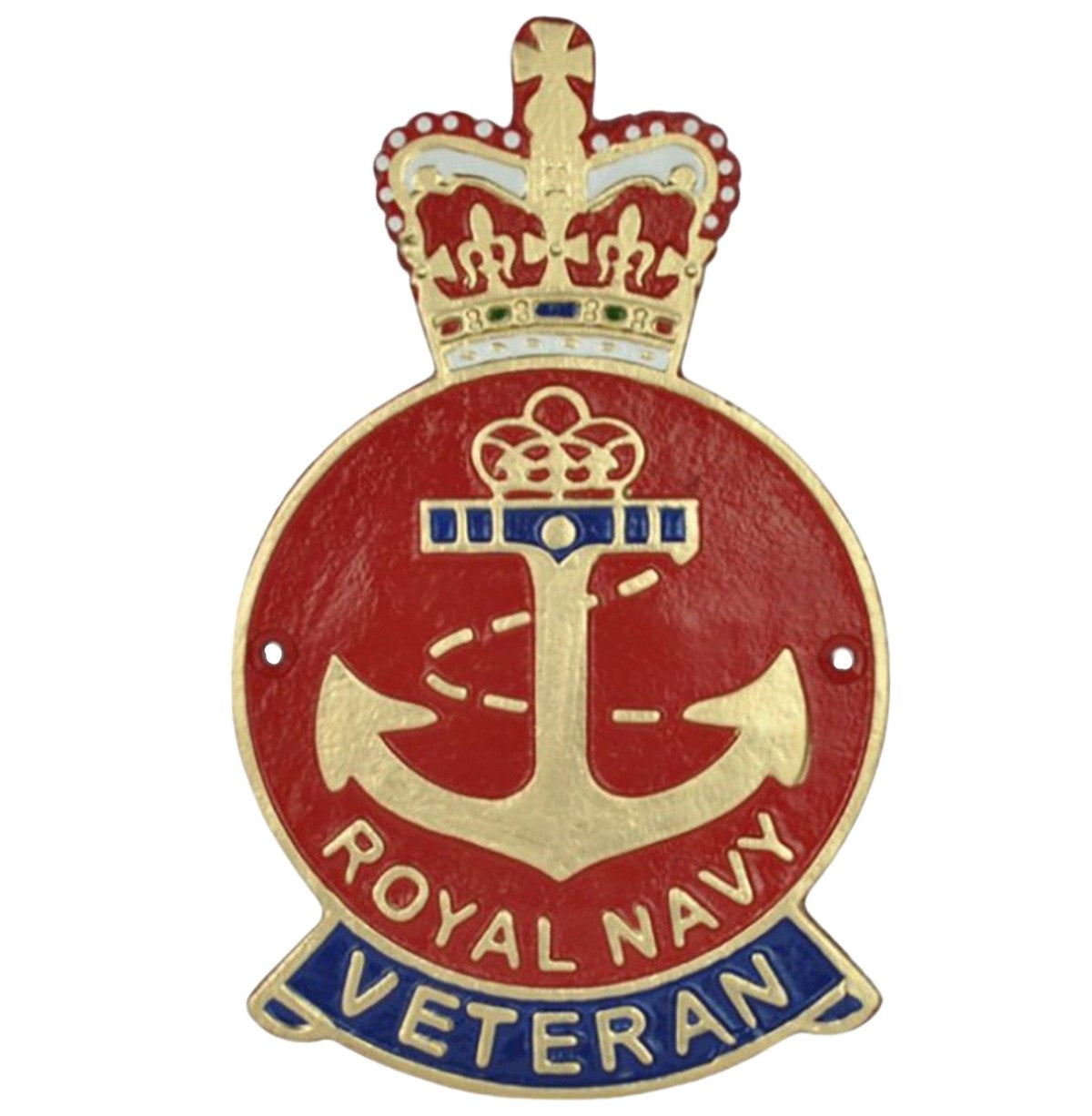 Royal Navy Veteran Plaque Cast Aluminium