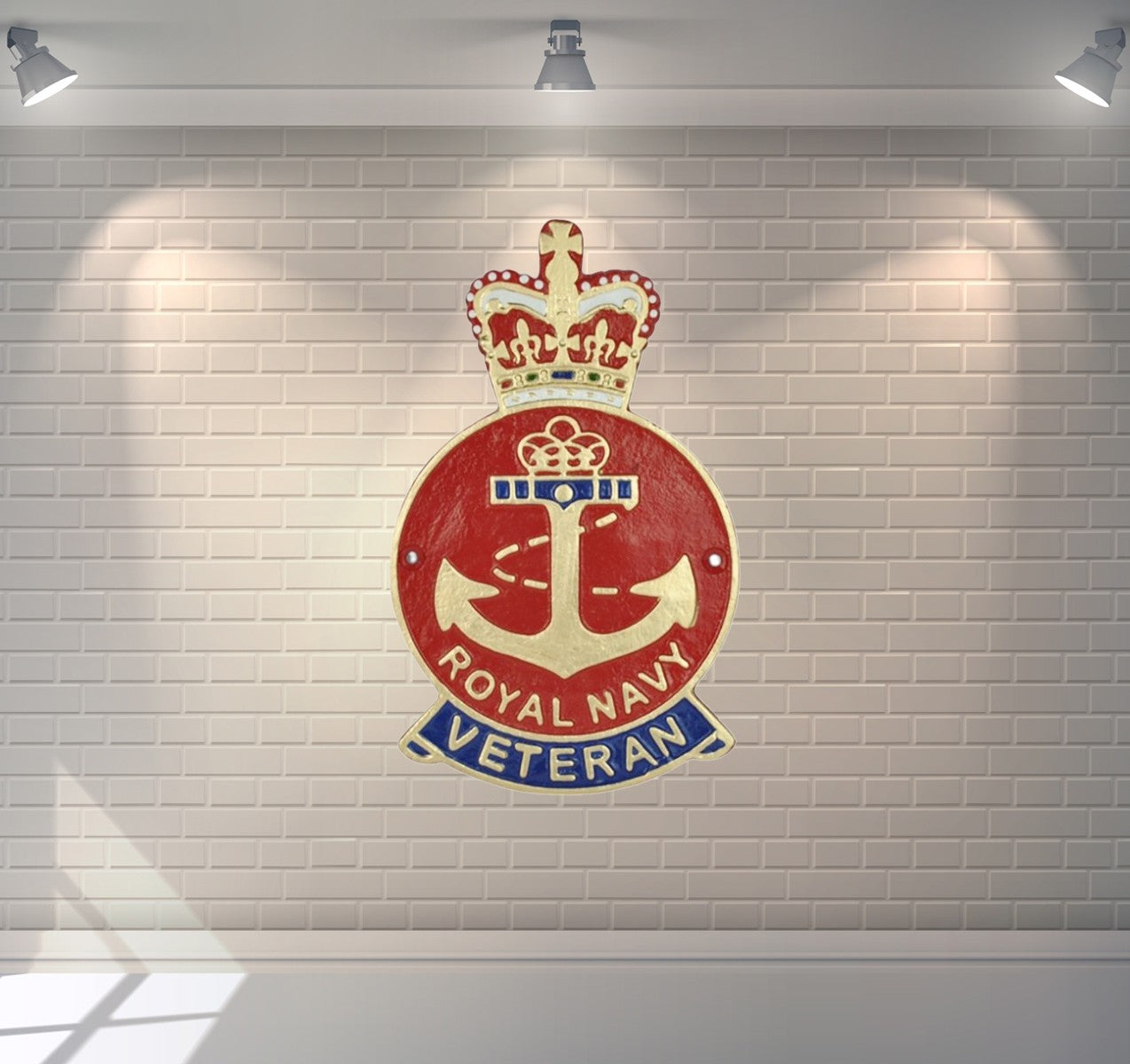Royal Navy Veteran Plaque Cast Aluminium