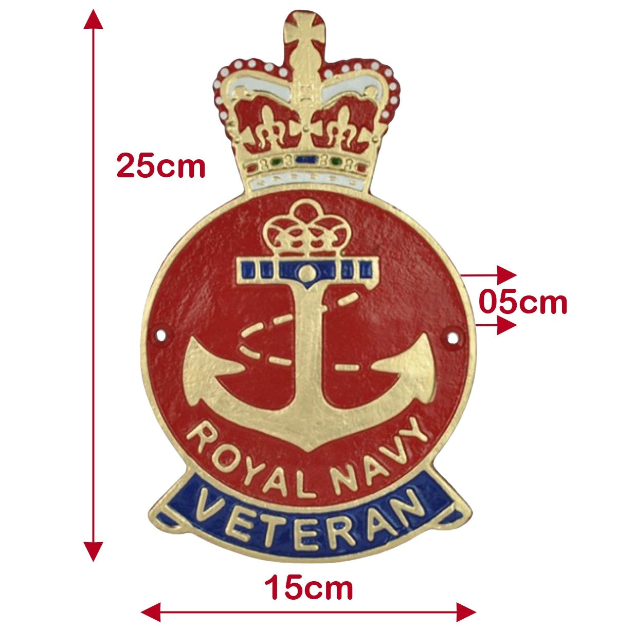 Royal Navy Veteran Plaque Cast Aluminium