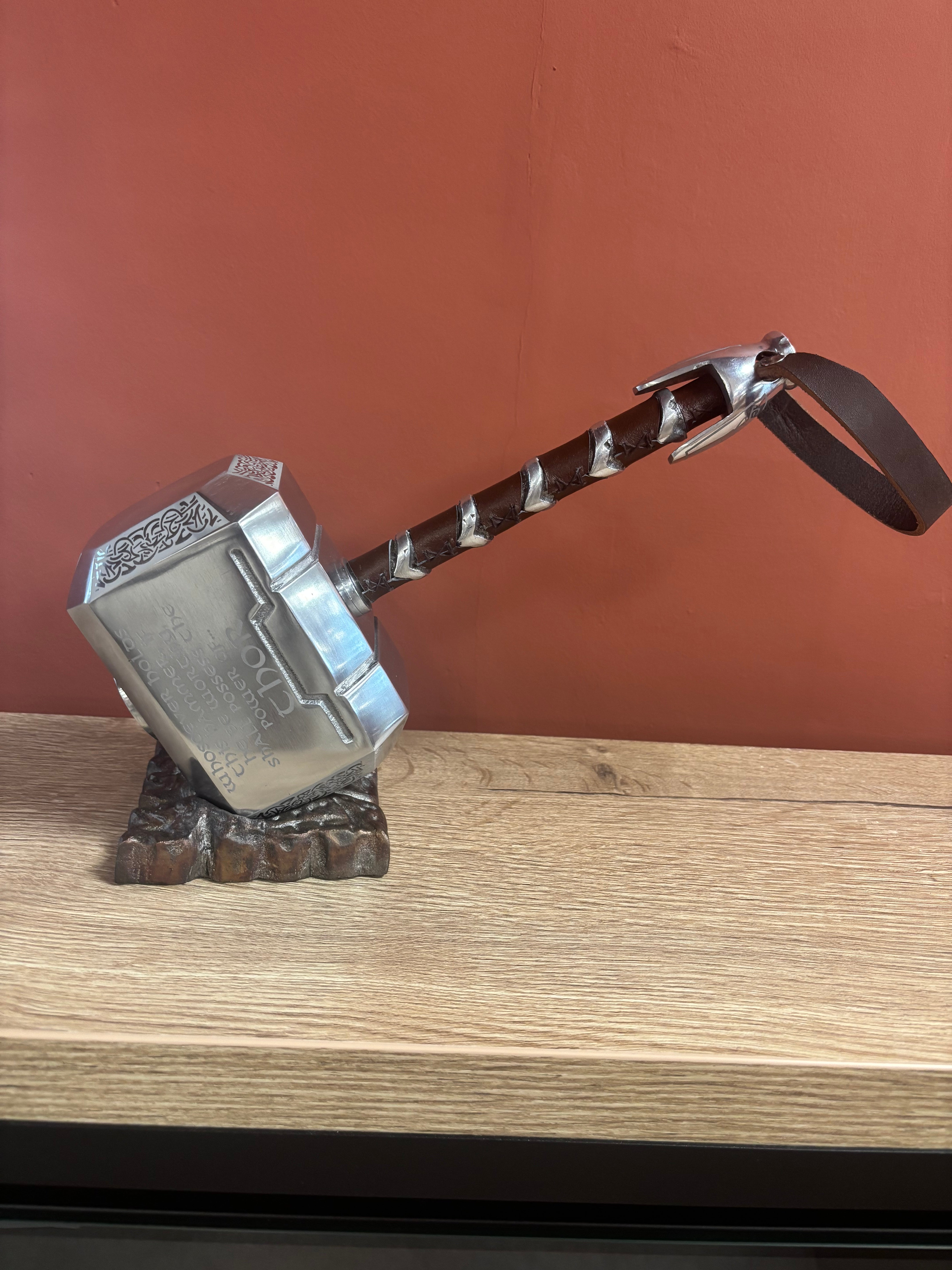 Thor Mjolnir Hammer wiith Base 12 Inch