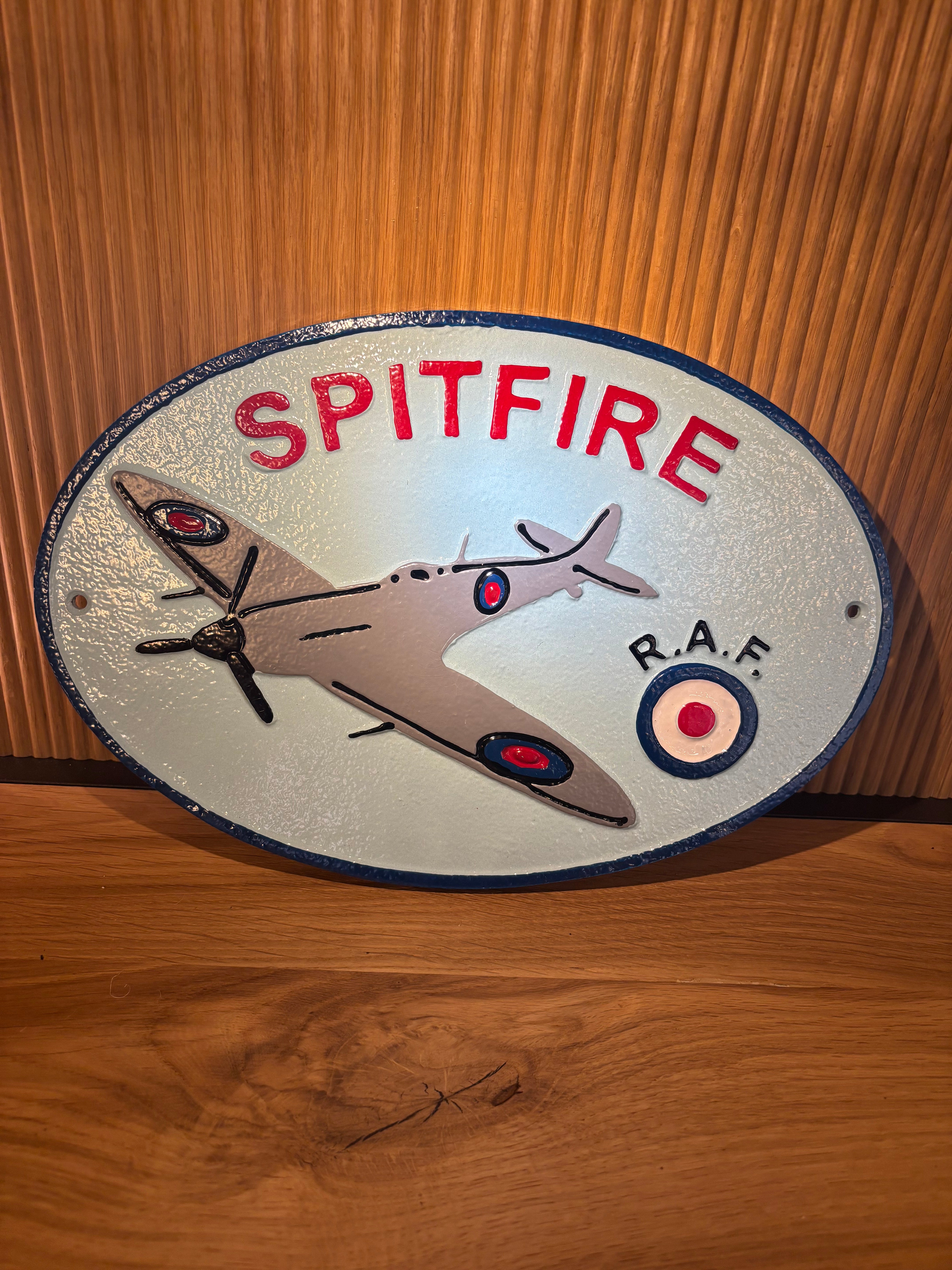Spitfire Oval Plaque