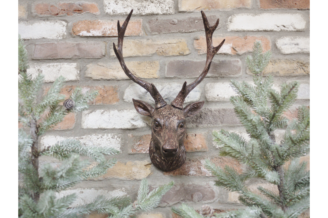 Wall stag head