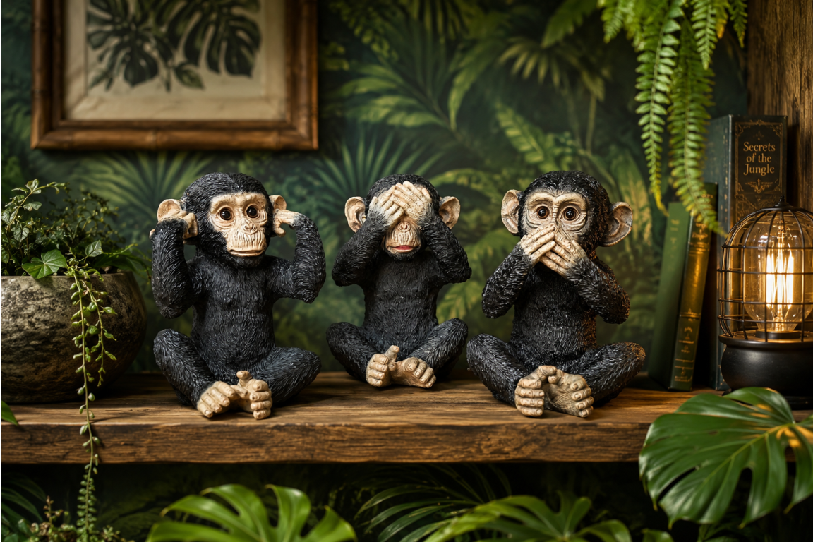 Set Of 3 Monkeys