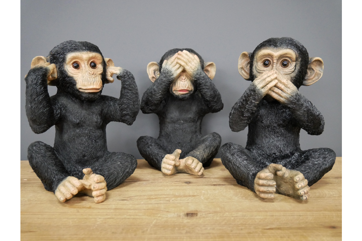 Set Of 3 Monkeys