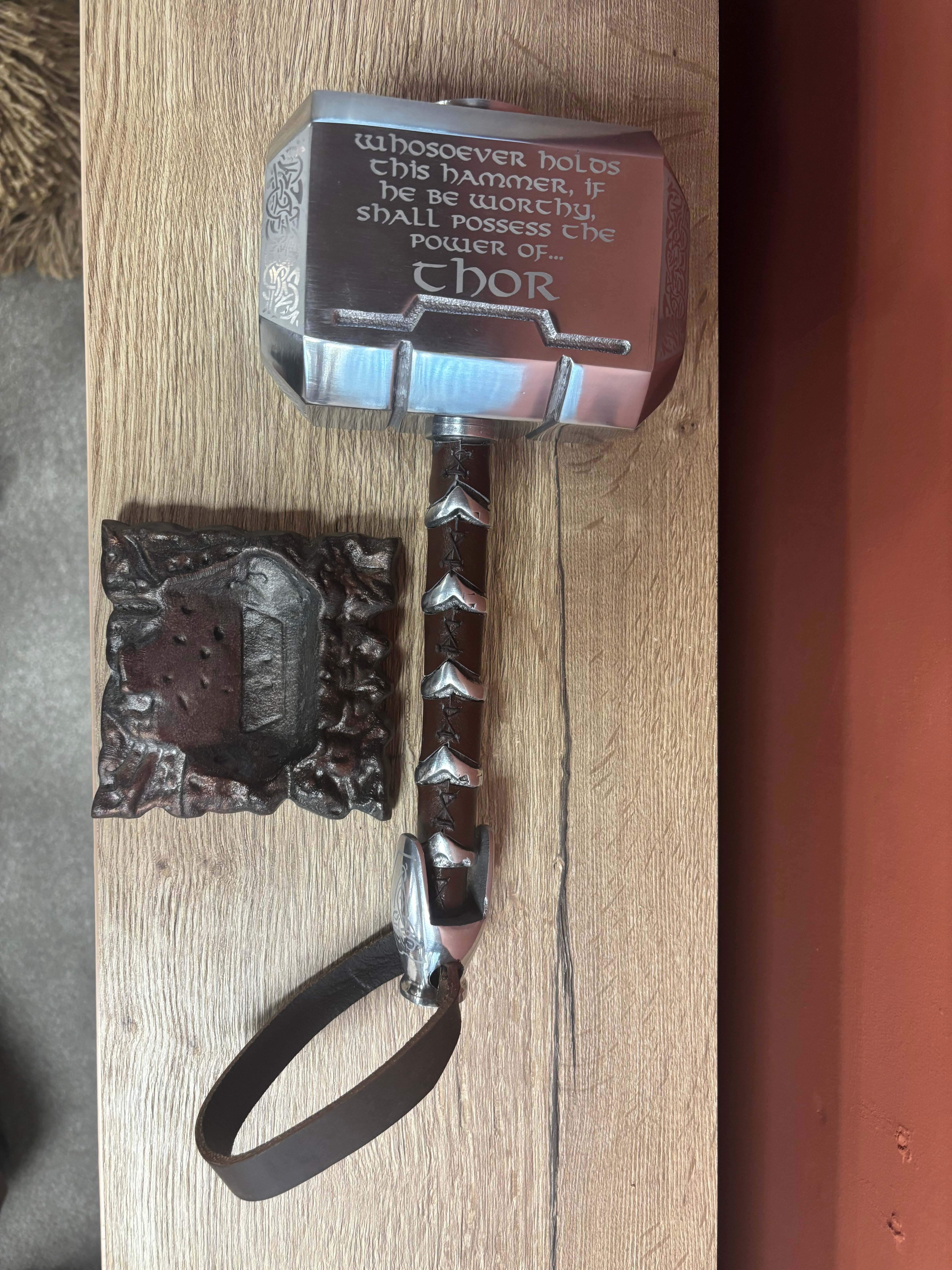 Thor Mjolnir Hammer wiith Base 12 Inch