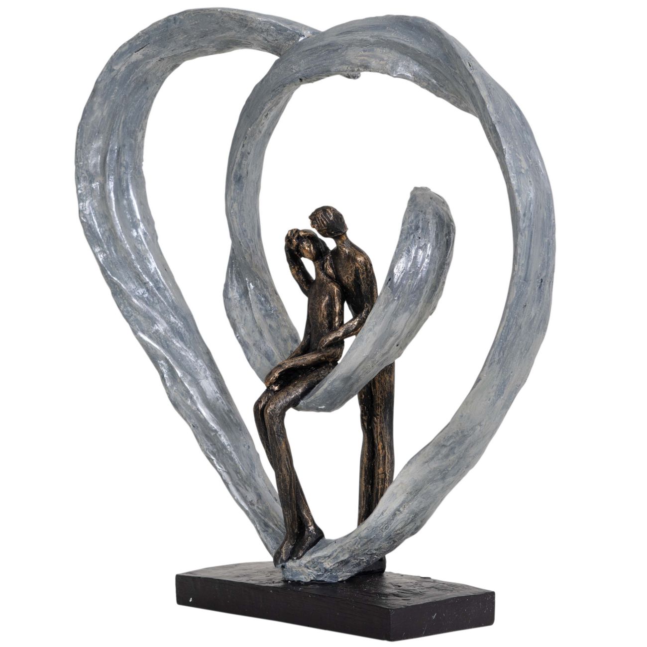 Love Sculpture In Circular Heart