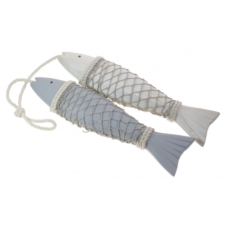 Hanging Wooden Fish Bunch