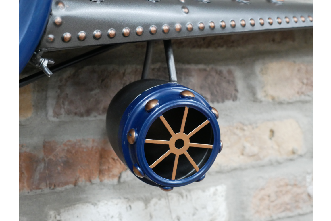 Blue Aeroplane Clock