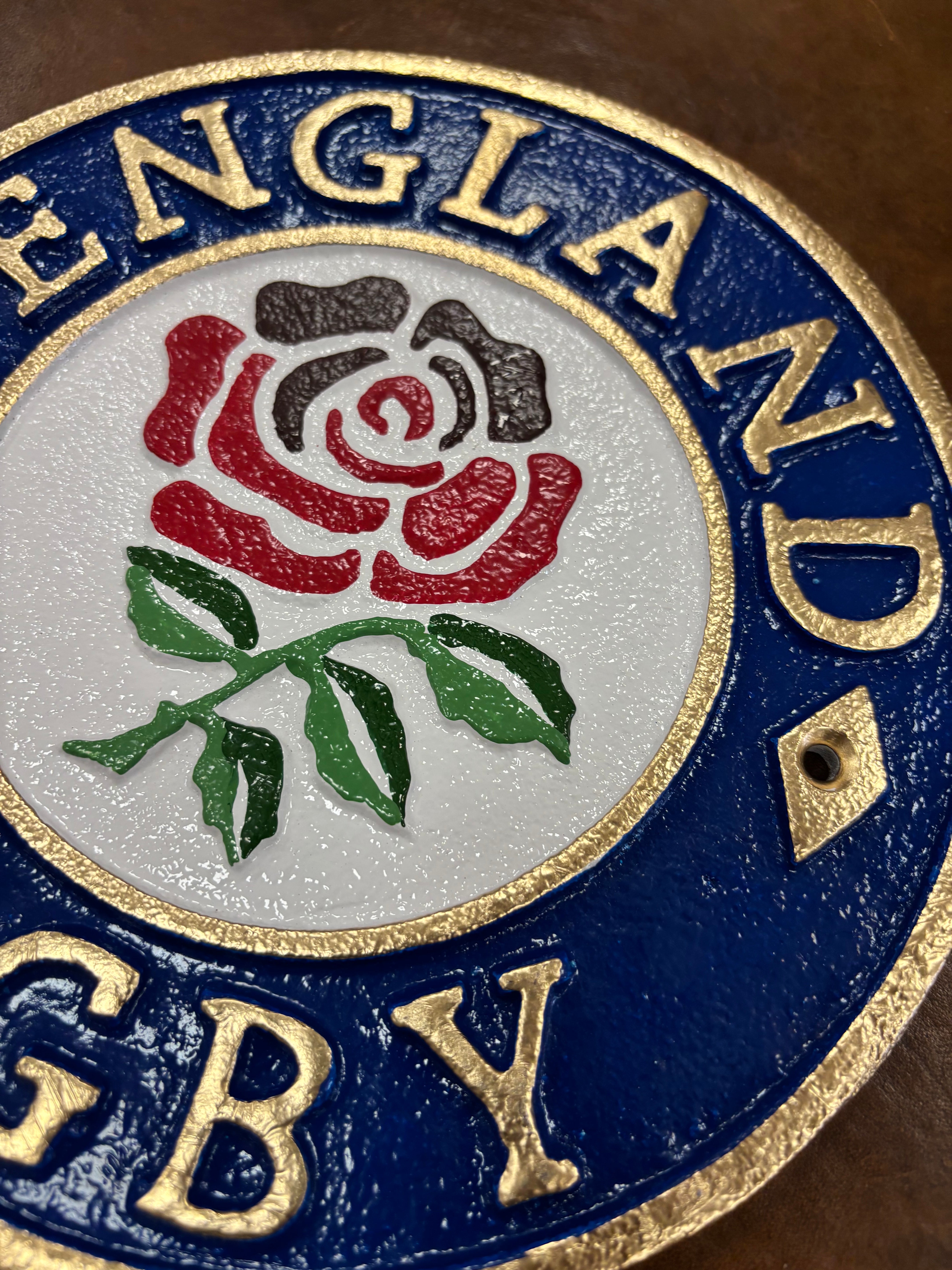 England Rugby Cast Iron Sign
