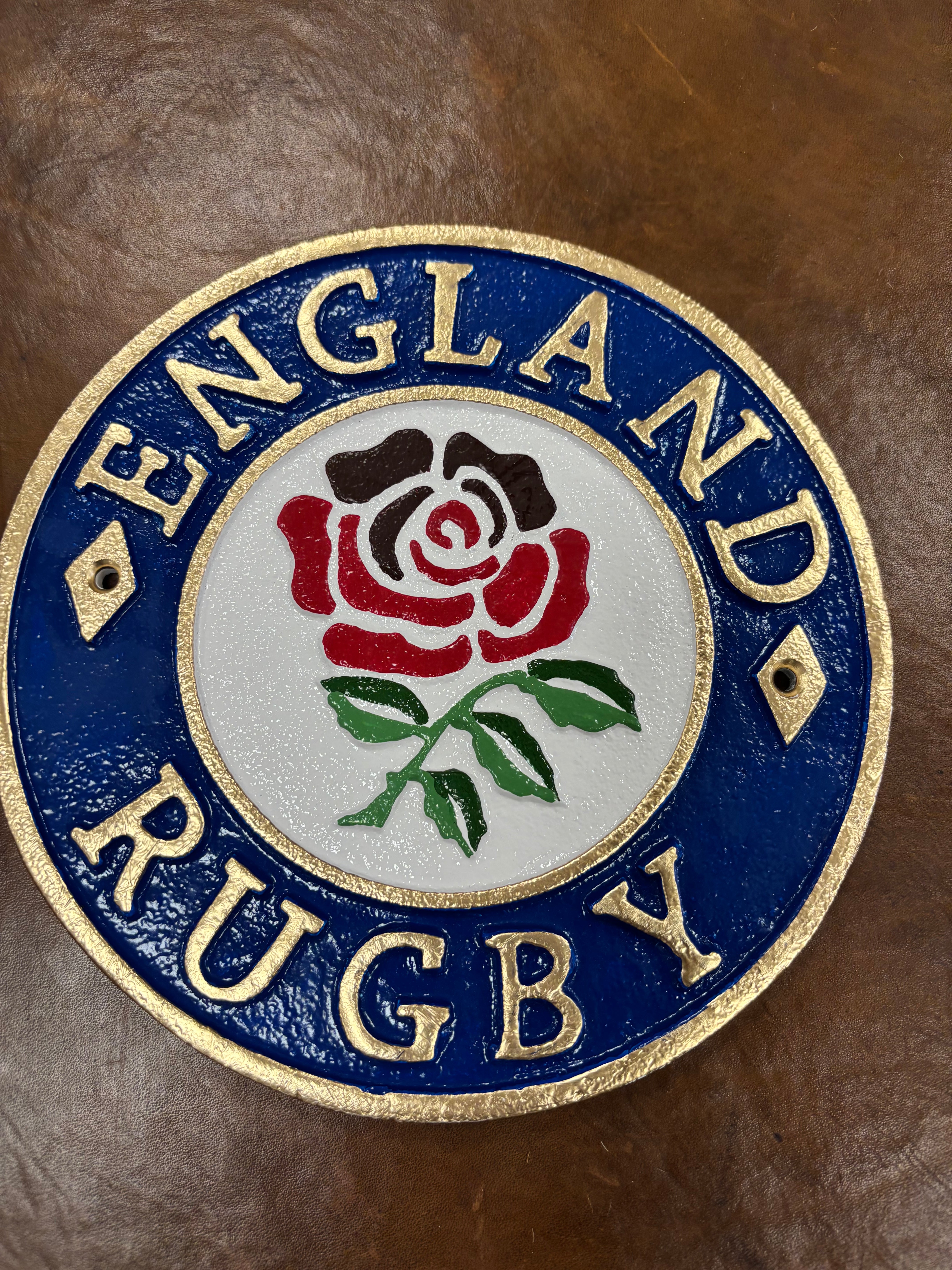 England Rugby Cast Iron Sign