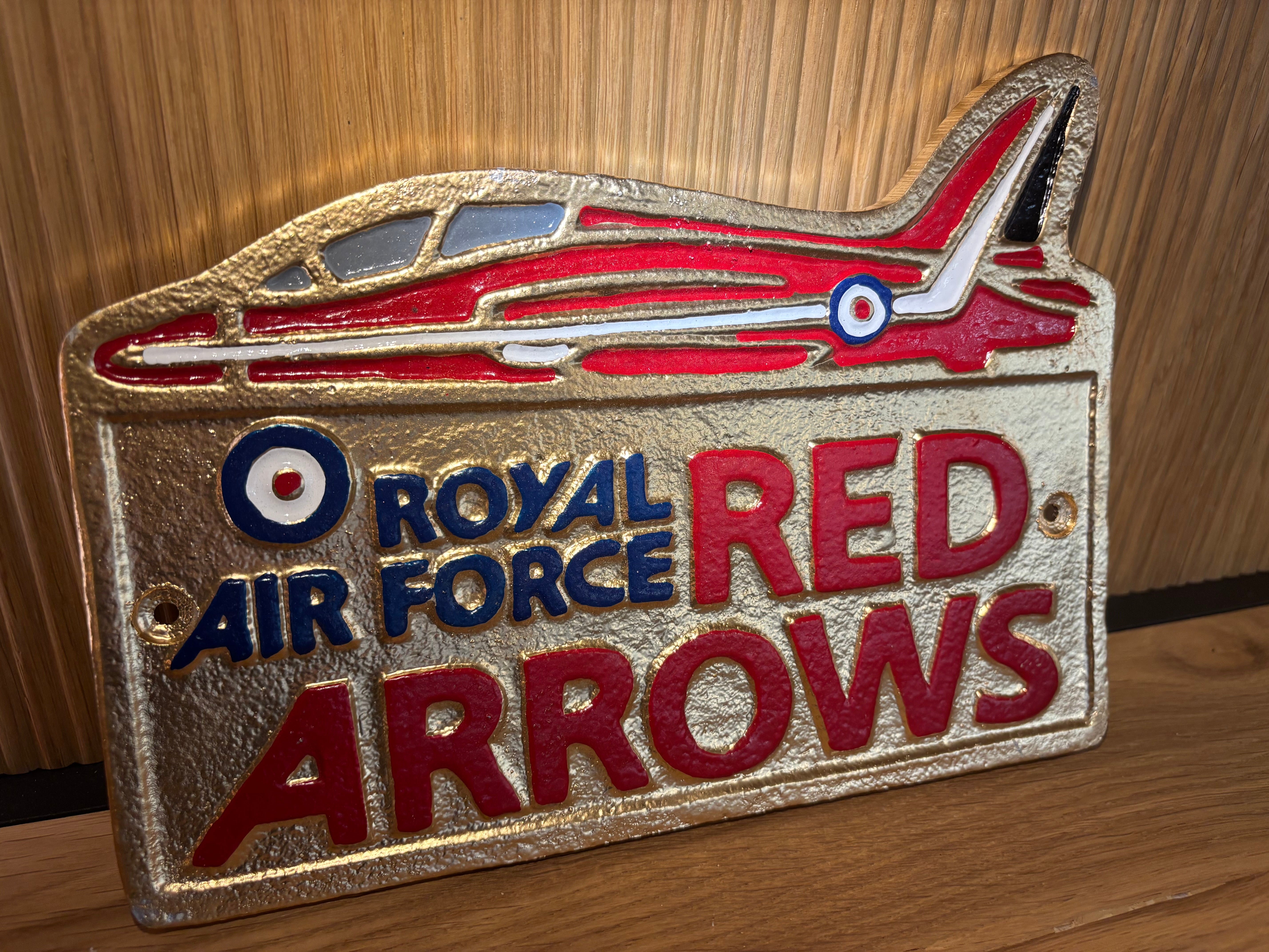 Red Arrows RAF Plaque