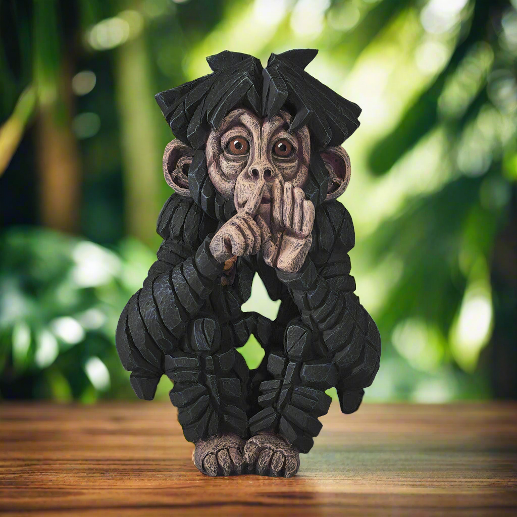 Baby Chimpanzee "Speak no Evil"