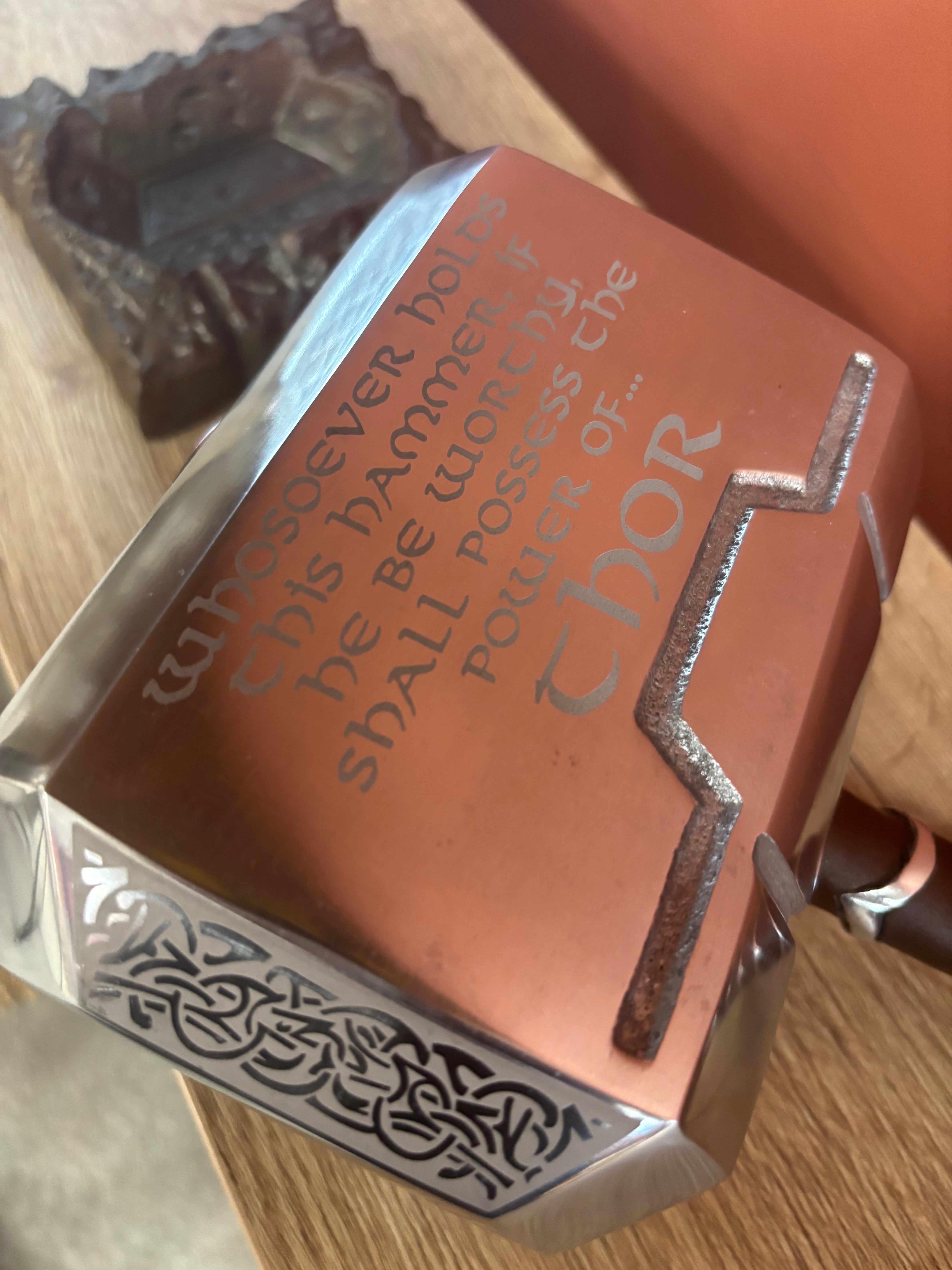 Thor Mjolnir Hammer with Base 16 Inch