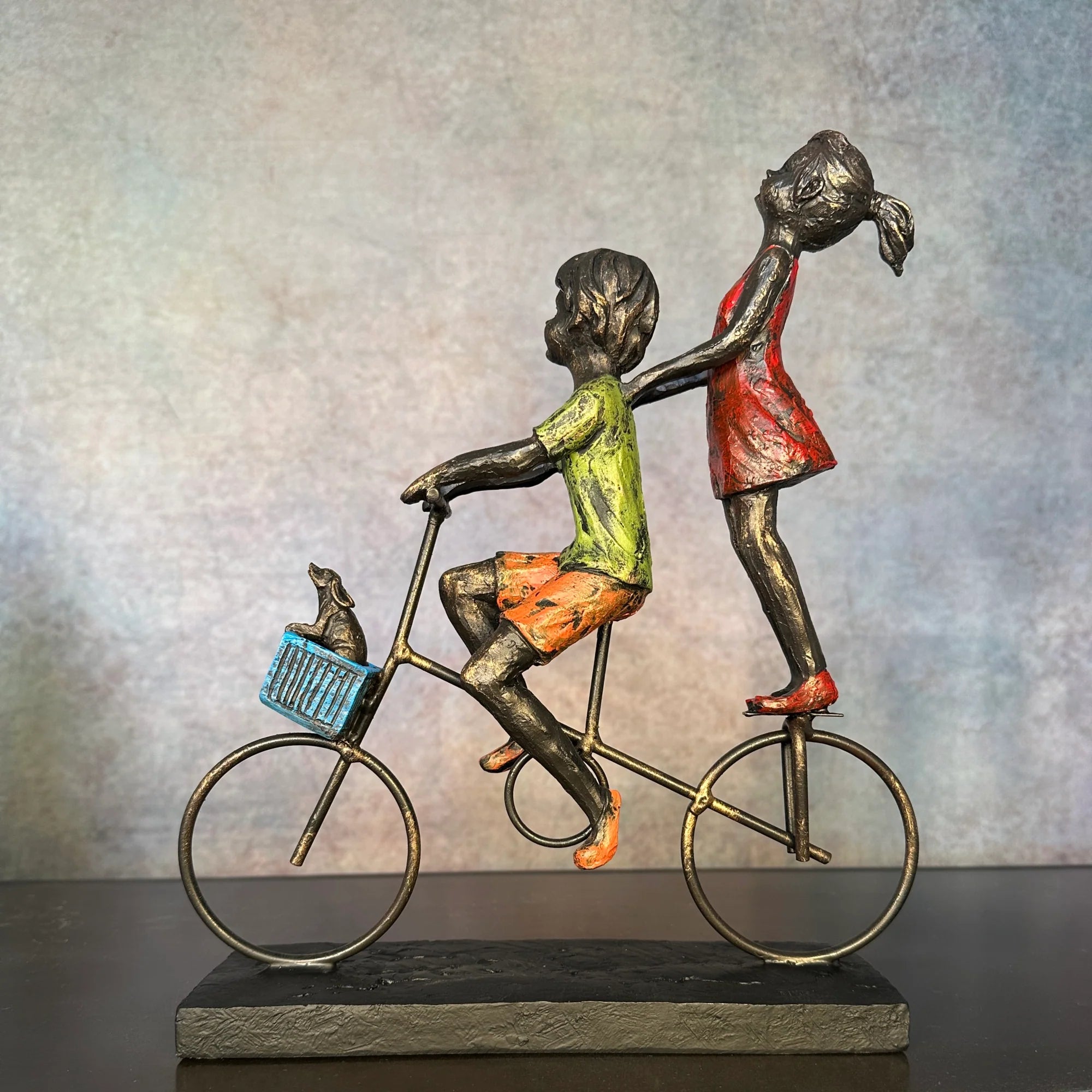 Children Riding Bicycle