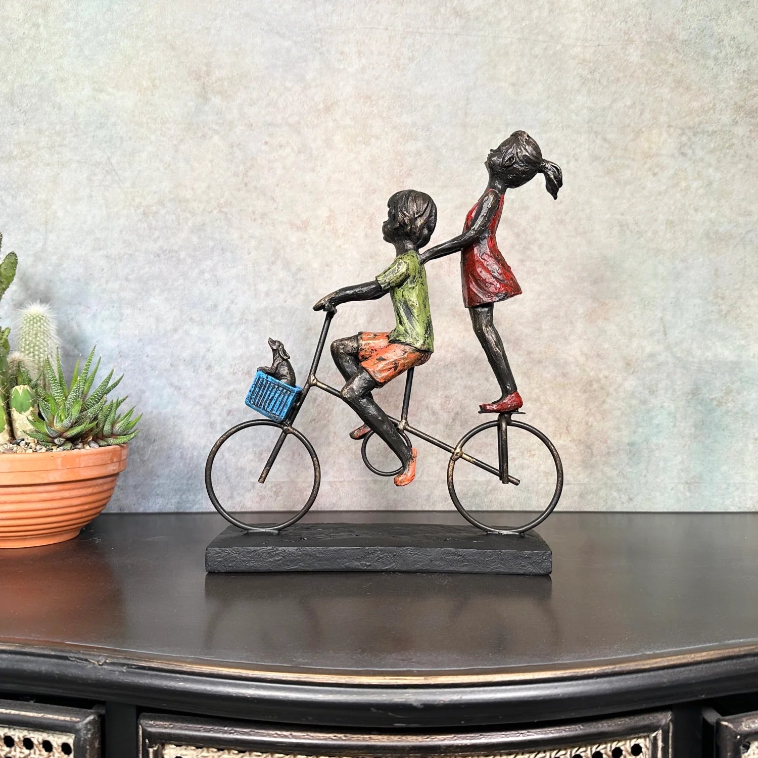 Children Riding Bicycle