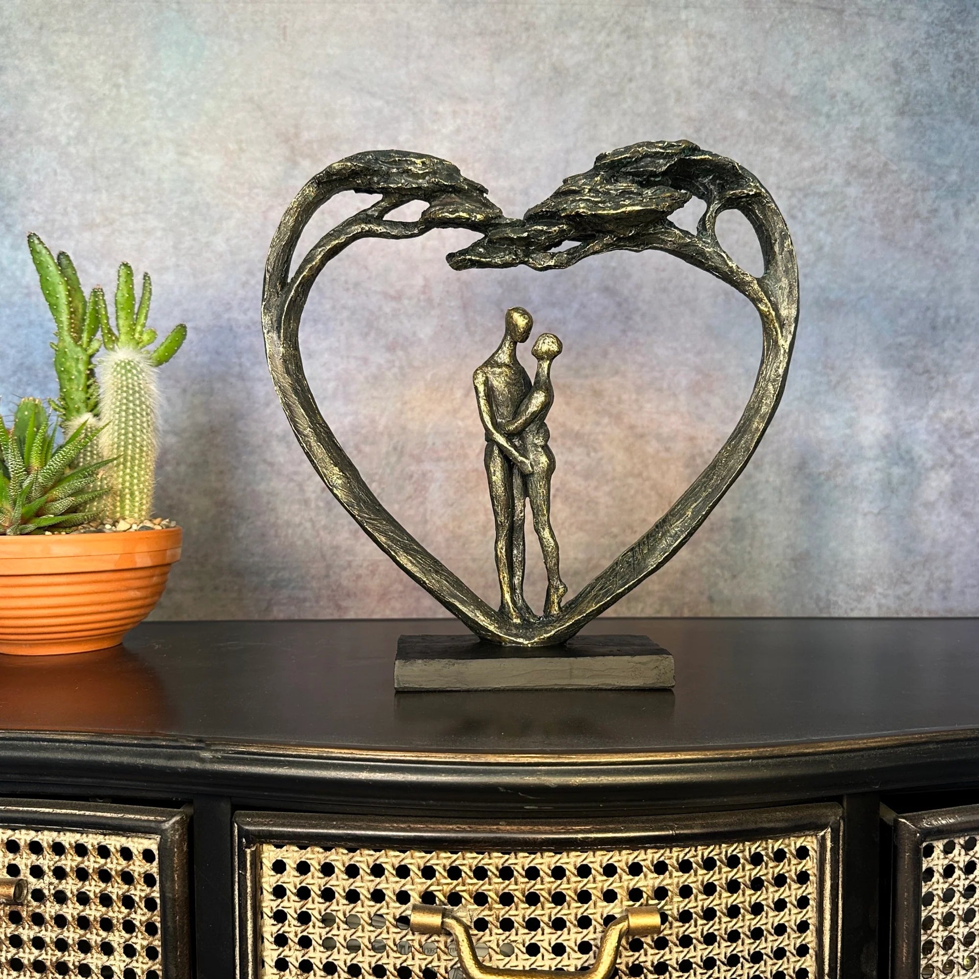 Standing Couple In Heart Tree