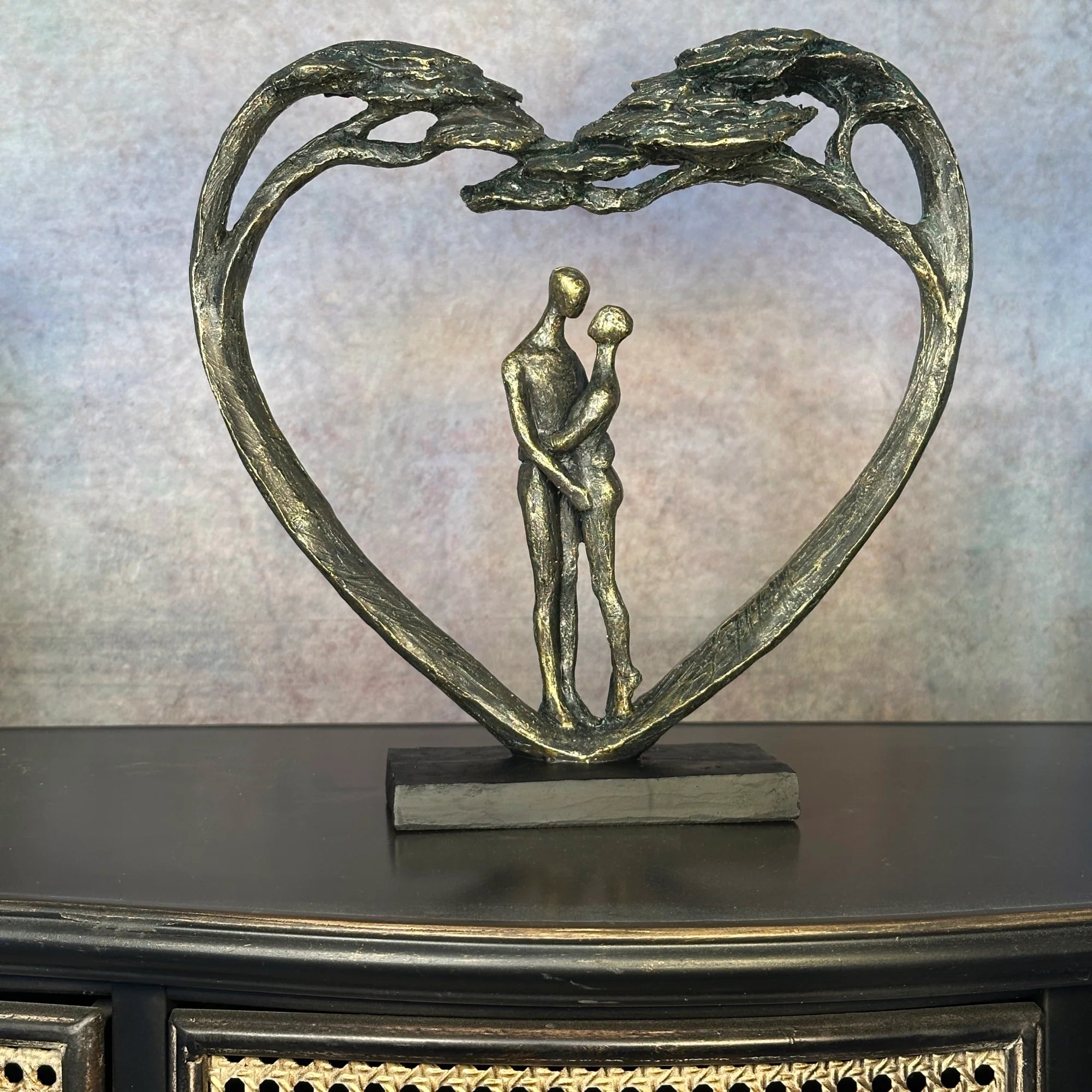Standing Couple In Heart Tree