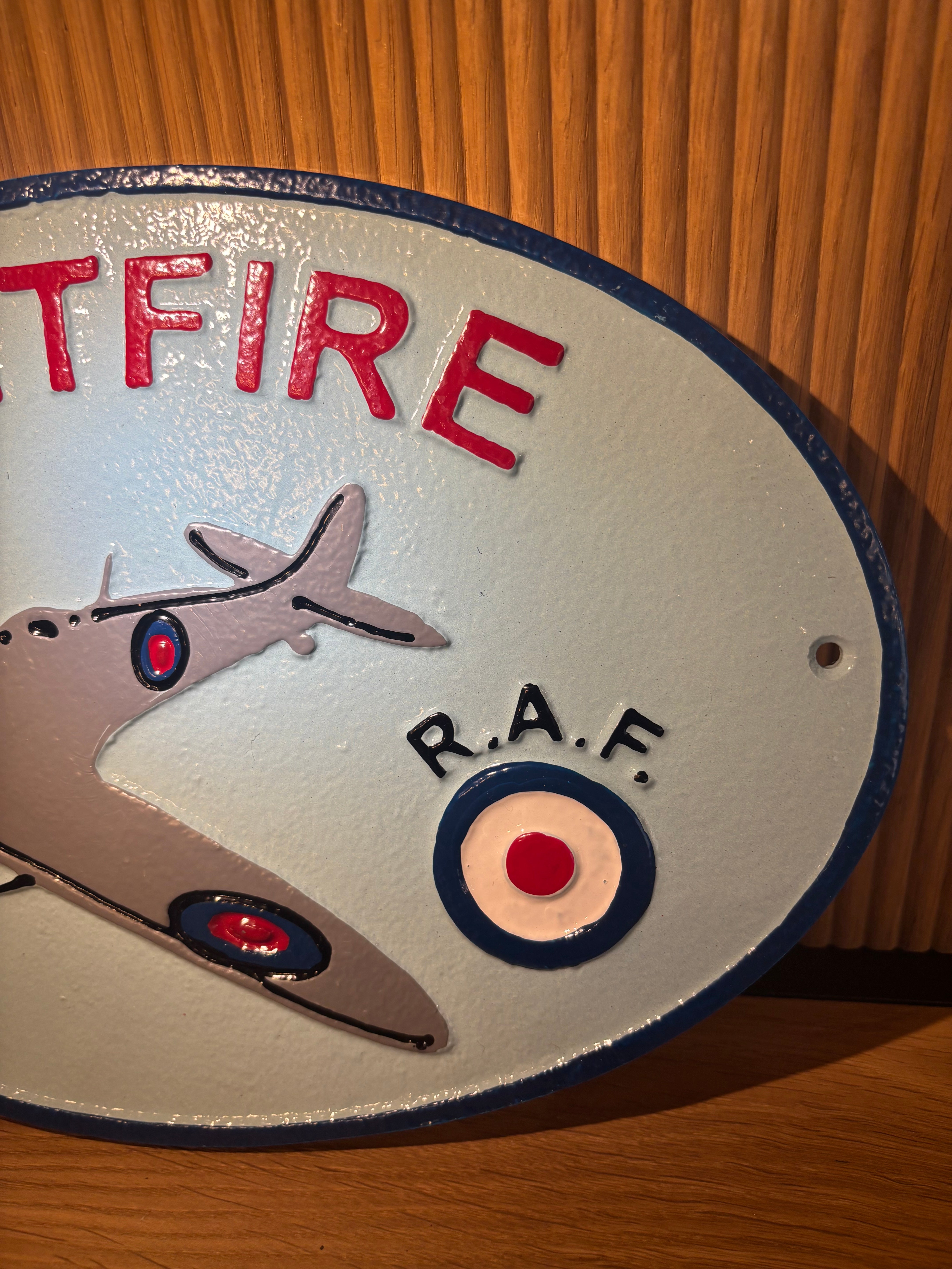 Spitfire Oval Plaque