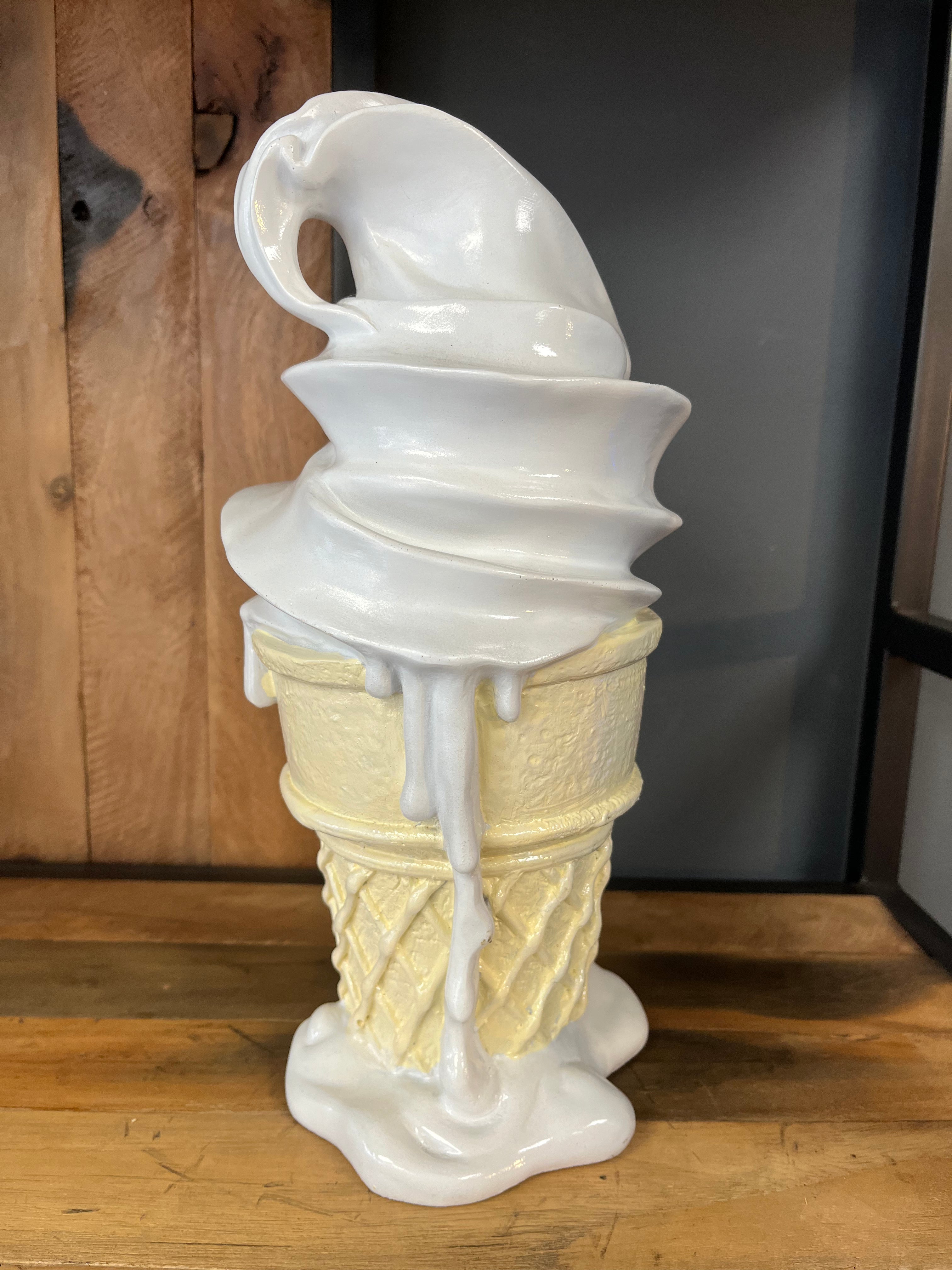 Ice Cream Cone Sculpture Large vanilla