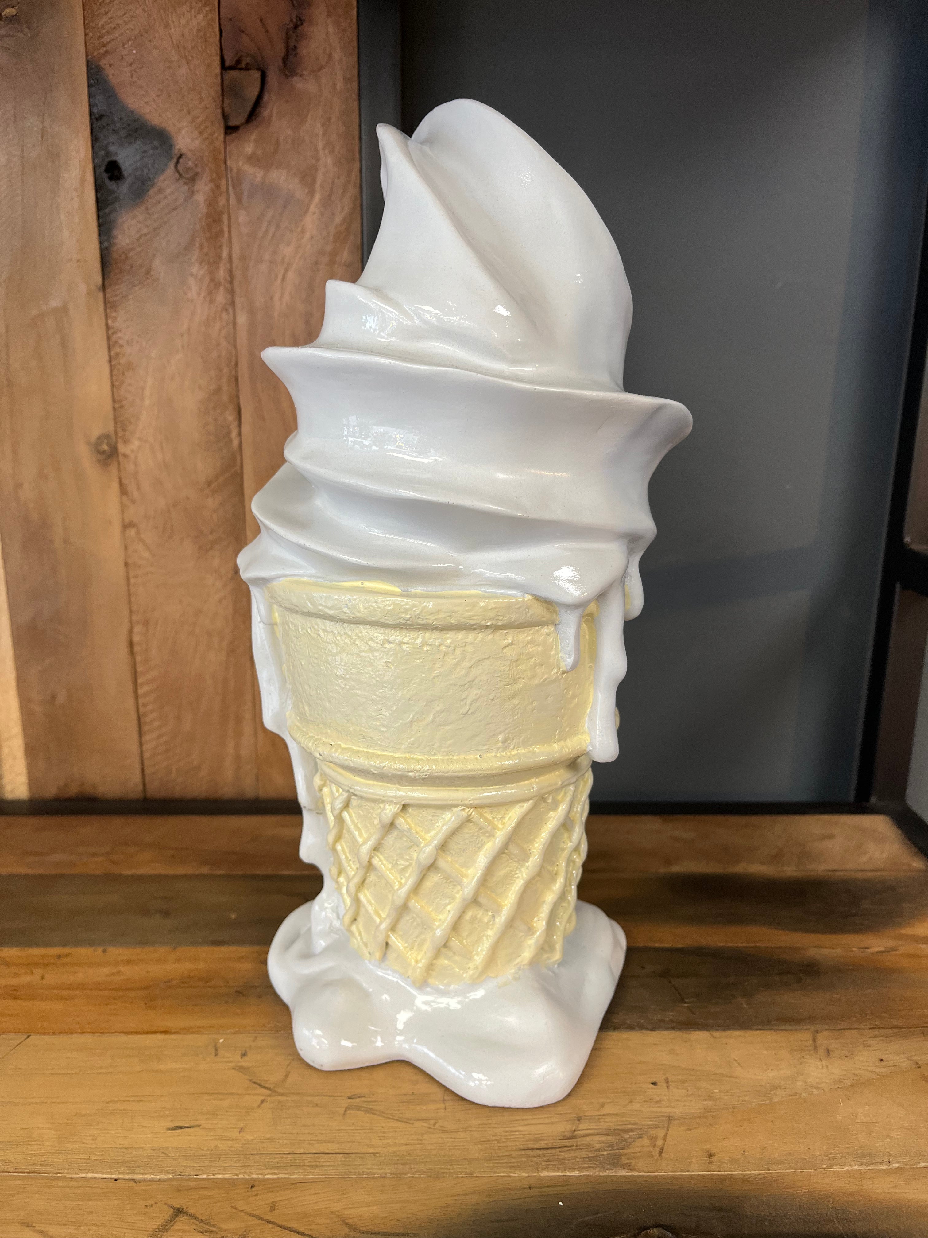 Ice Cream Cone Sculpture Large vanilla