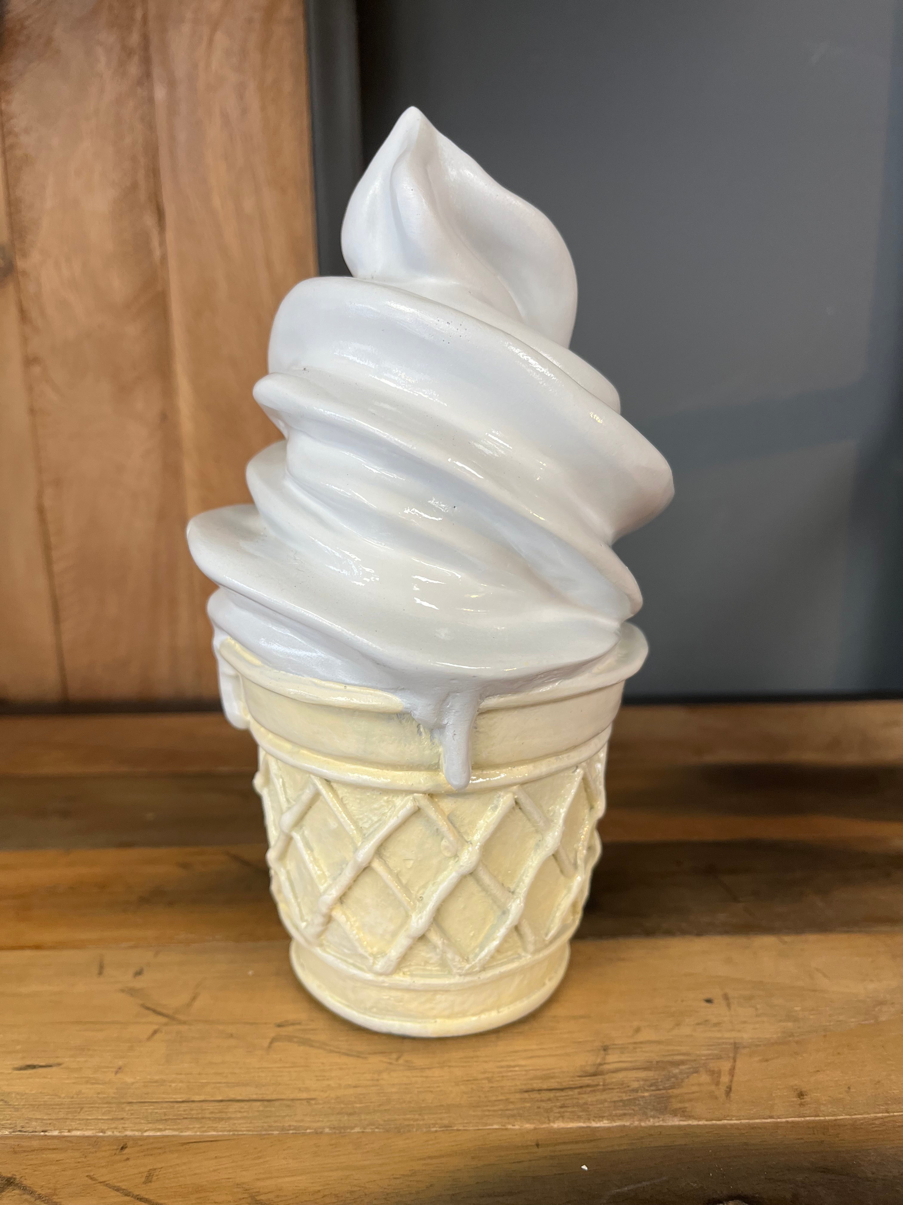 Ice Cream Cone Sculpture small vanilla