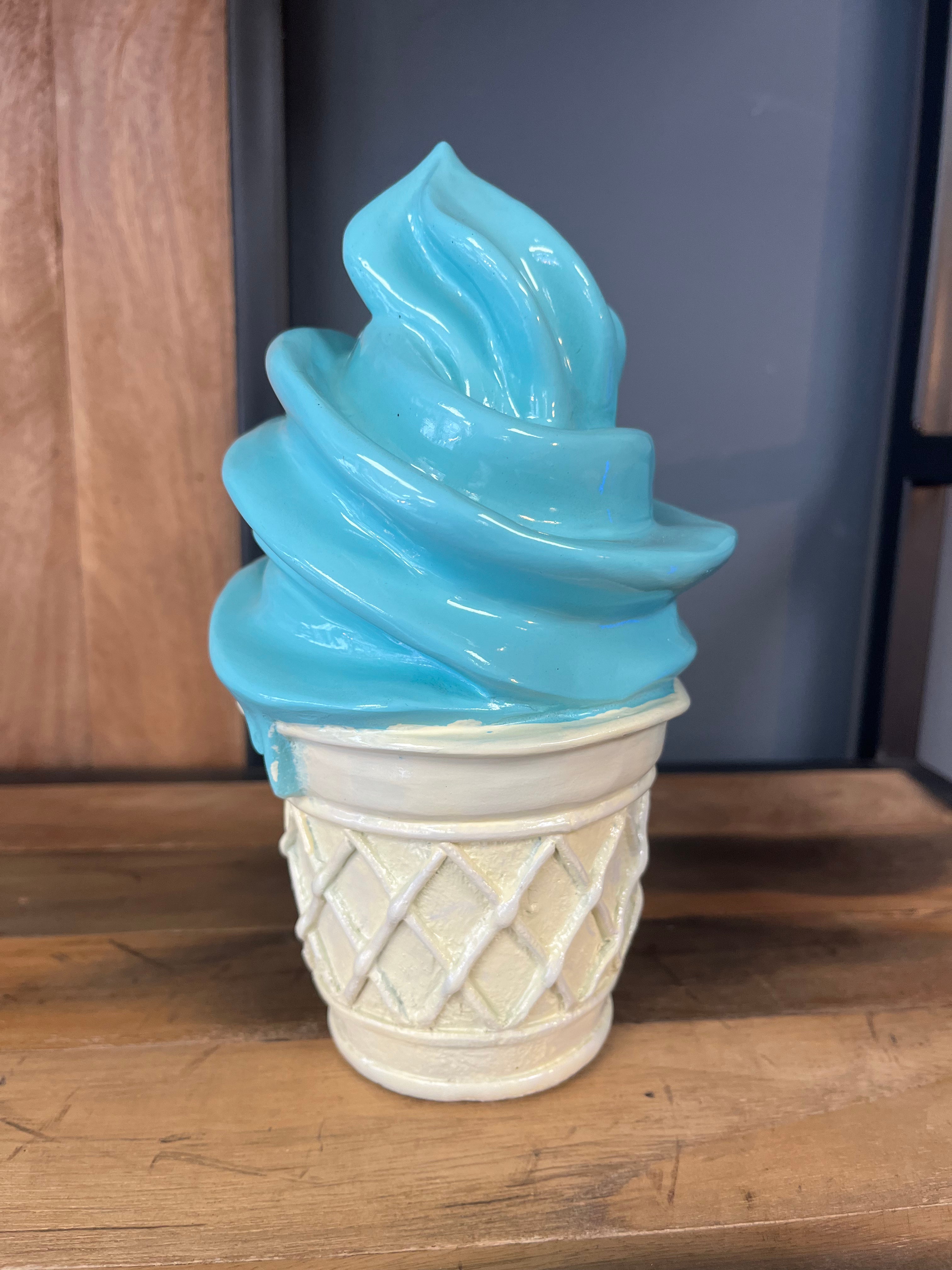 Ice Cream Cone Sculpture small mint